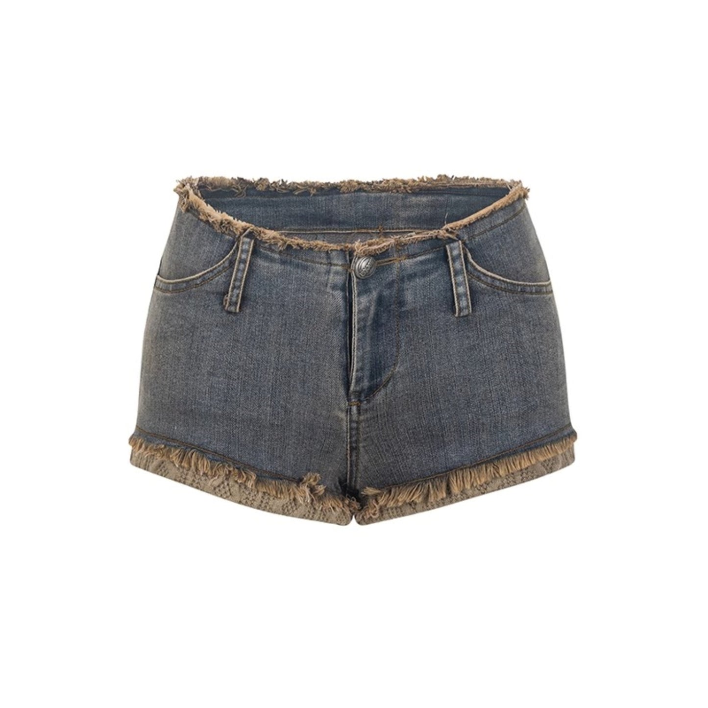 Distressed Denim Shorts