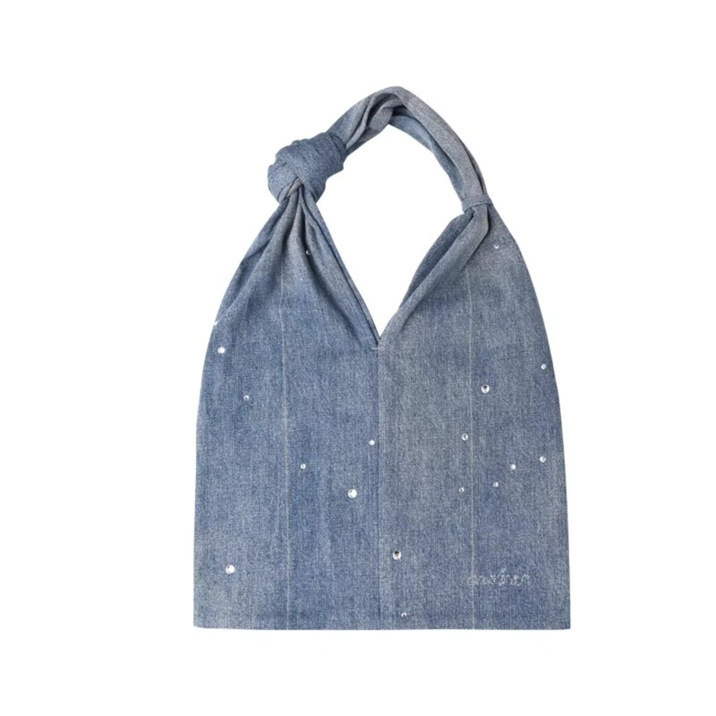 Diamond Starry Denim Shoulder Bag