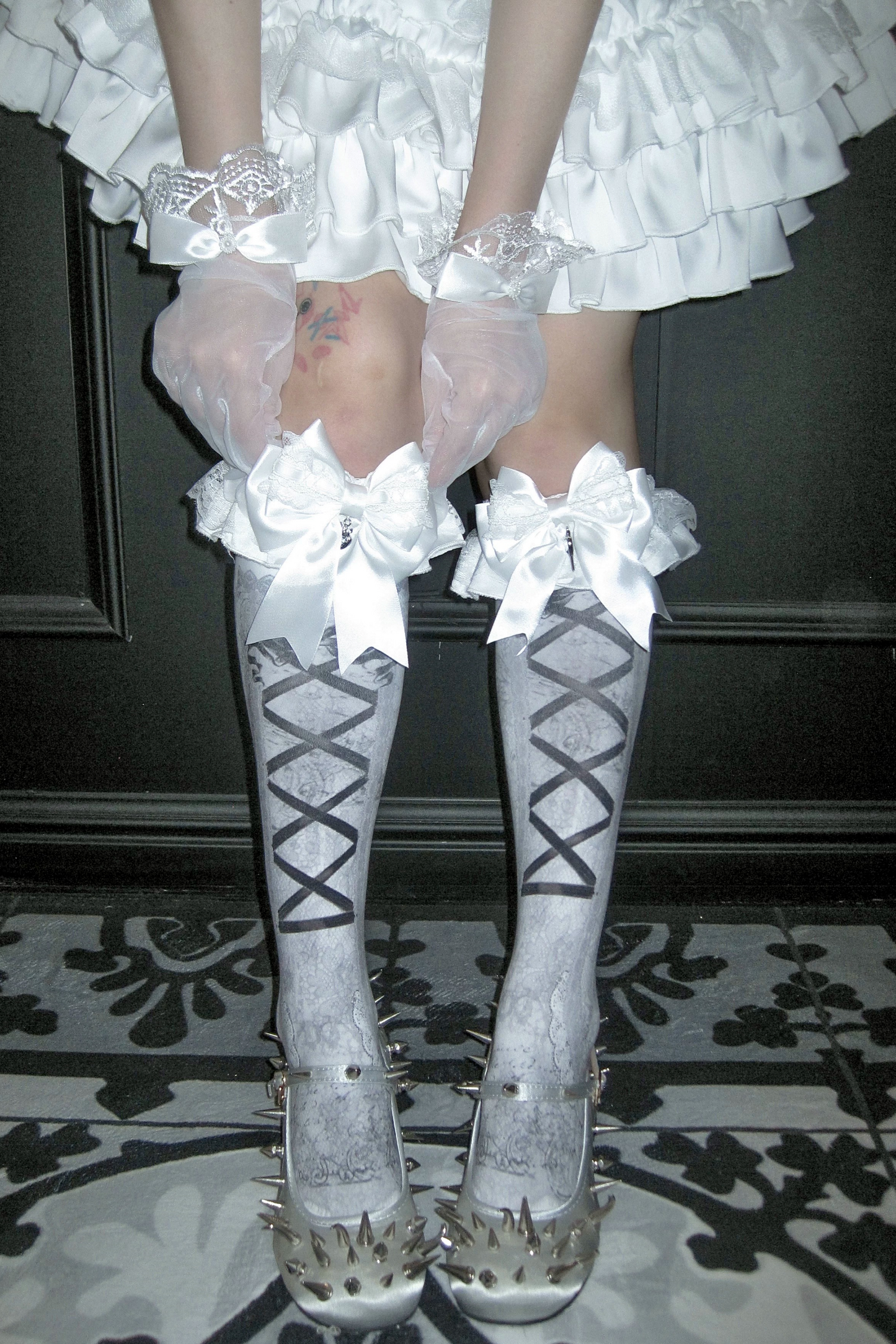 Lace Stocking Socks Set
