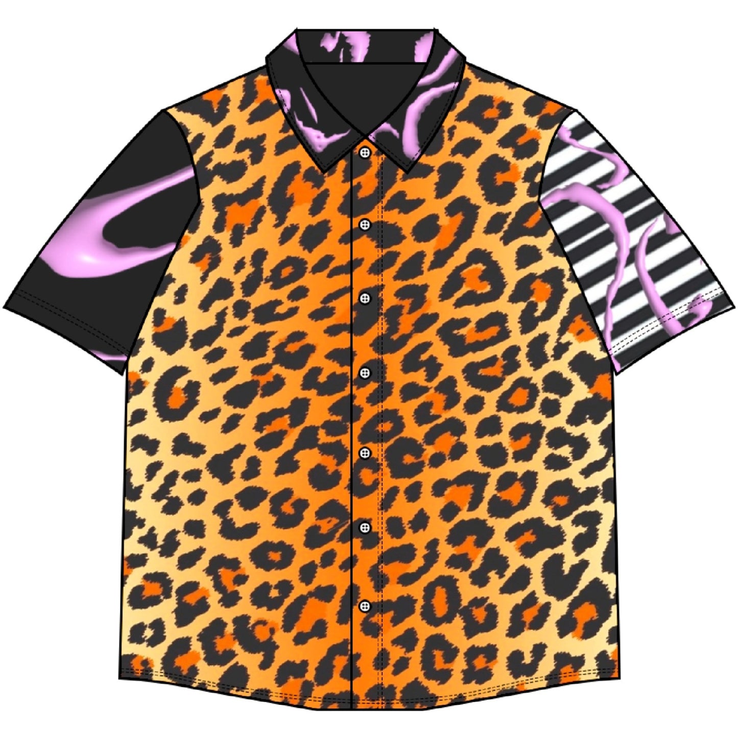 Leopard Gal Short-Sleeved Shirt