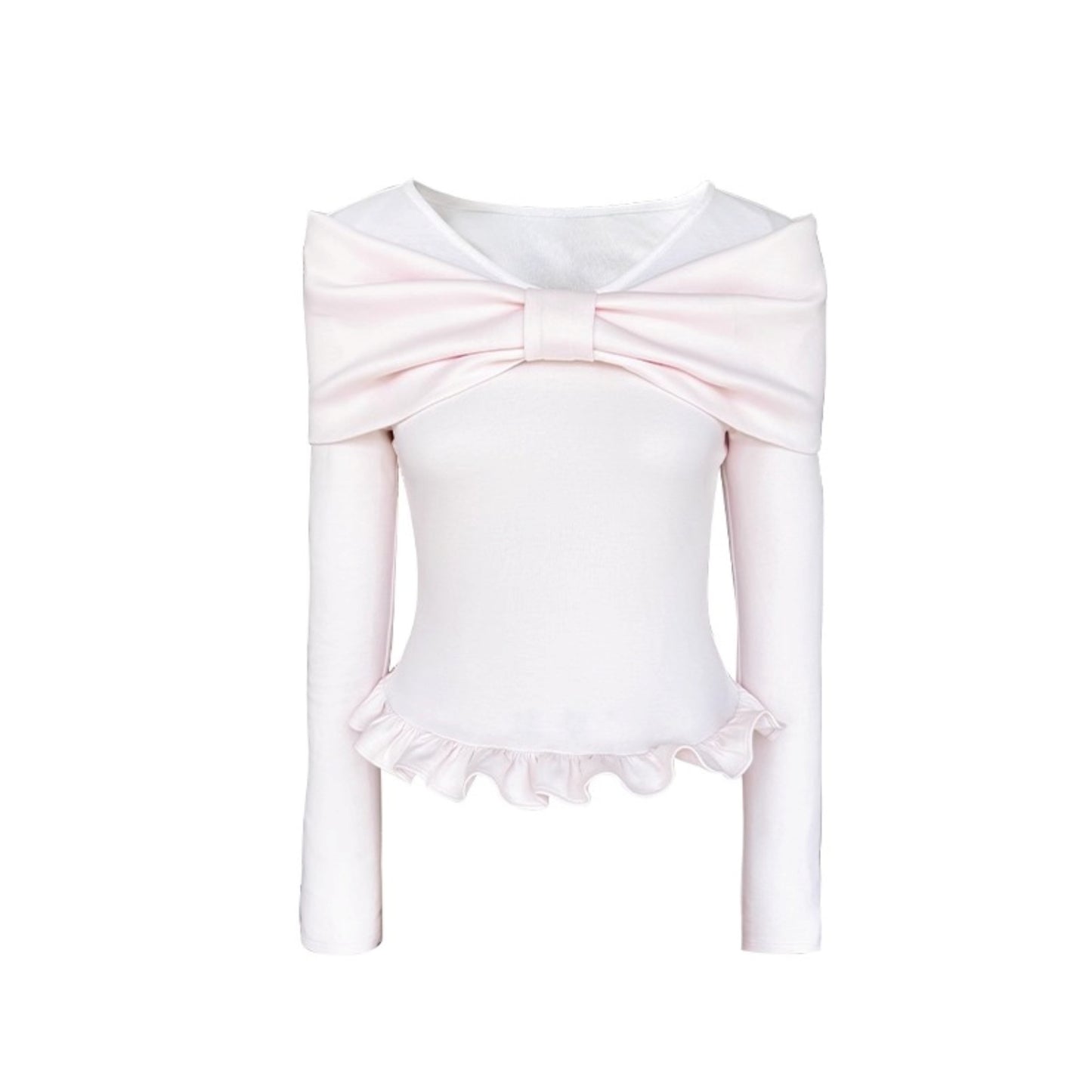 Cherry Blossom Bow Sleeve T-Shirt