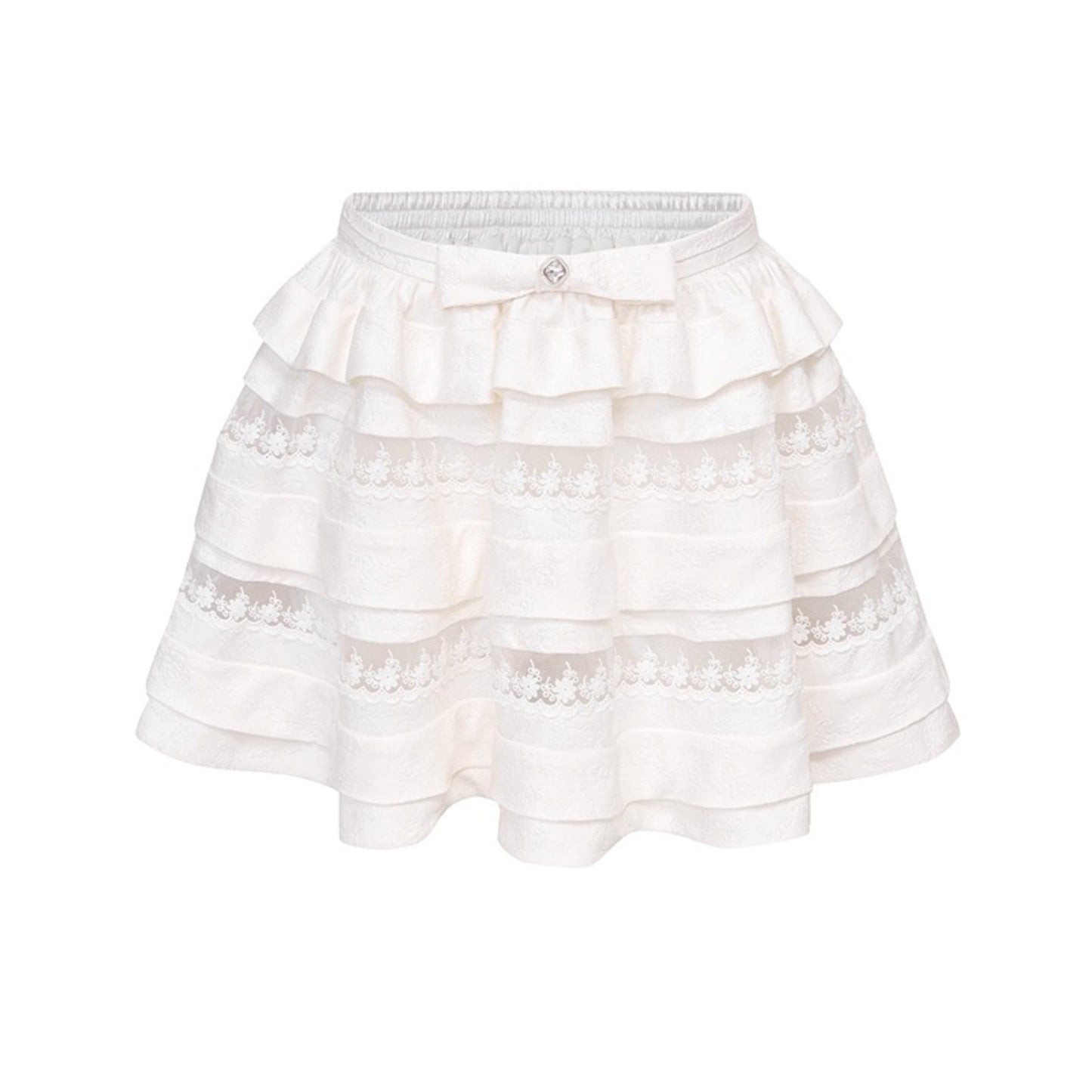 Textured Rose Puffy Skirt