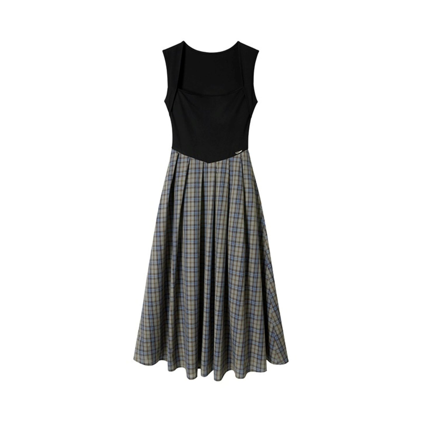 Classic Check Shearling Style Dress