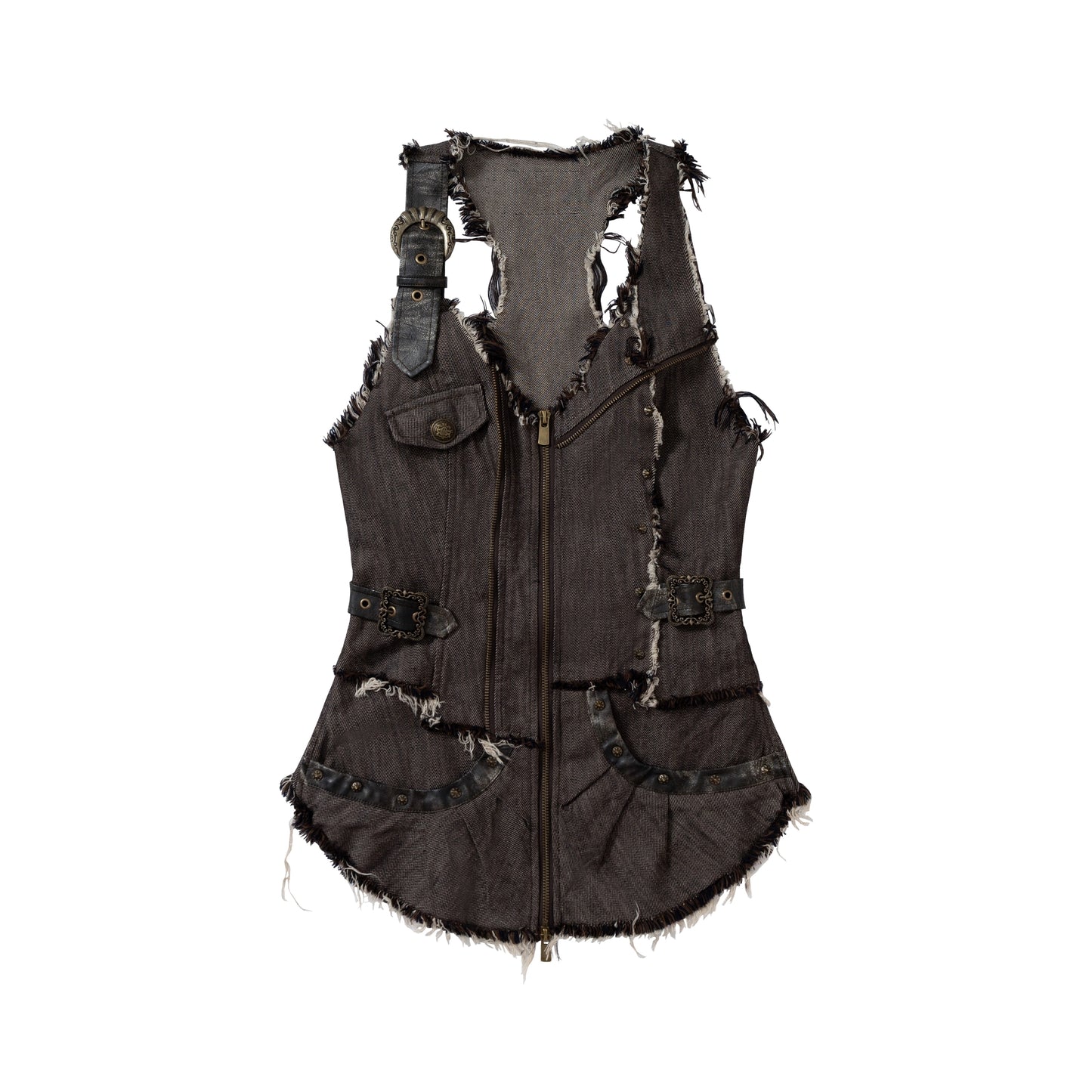 Workwear Waist Denim Vest