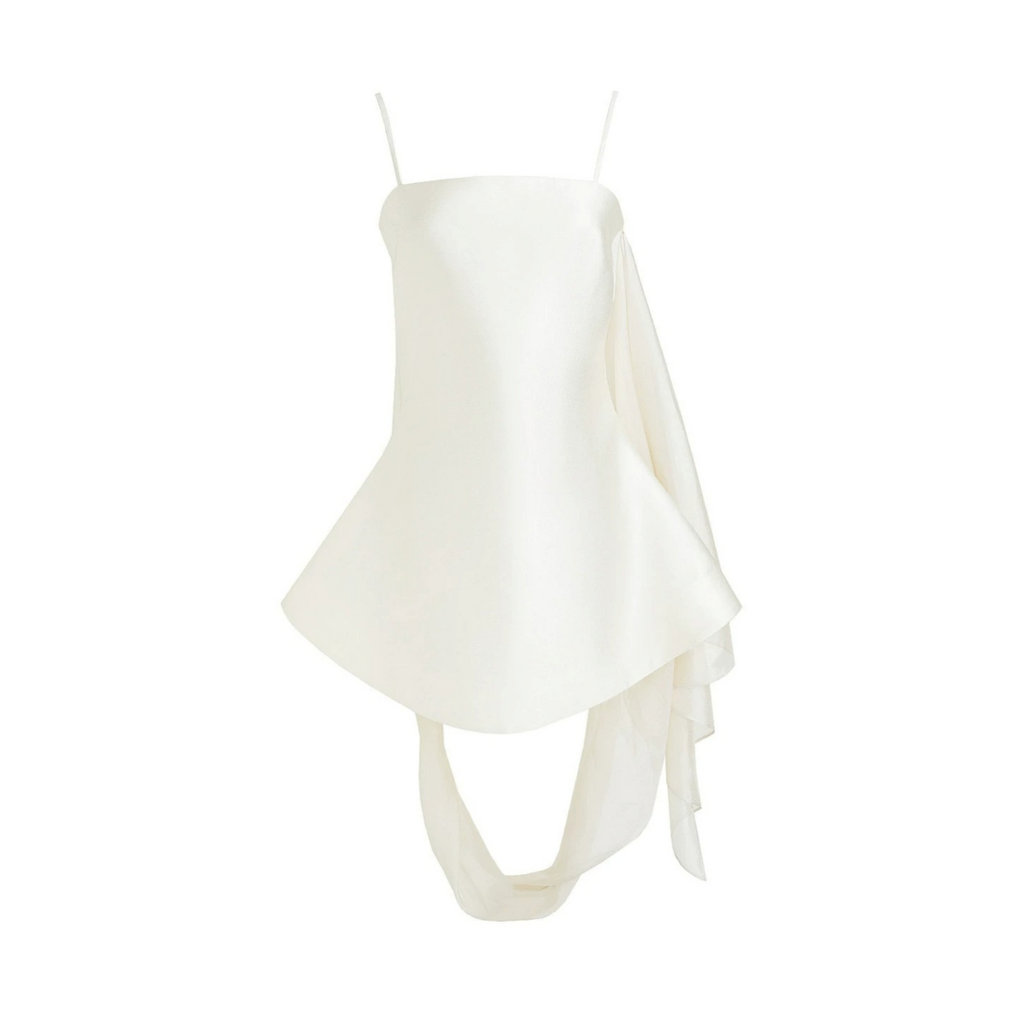 French Off-Shoulder Spaghetti Dress