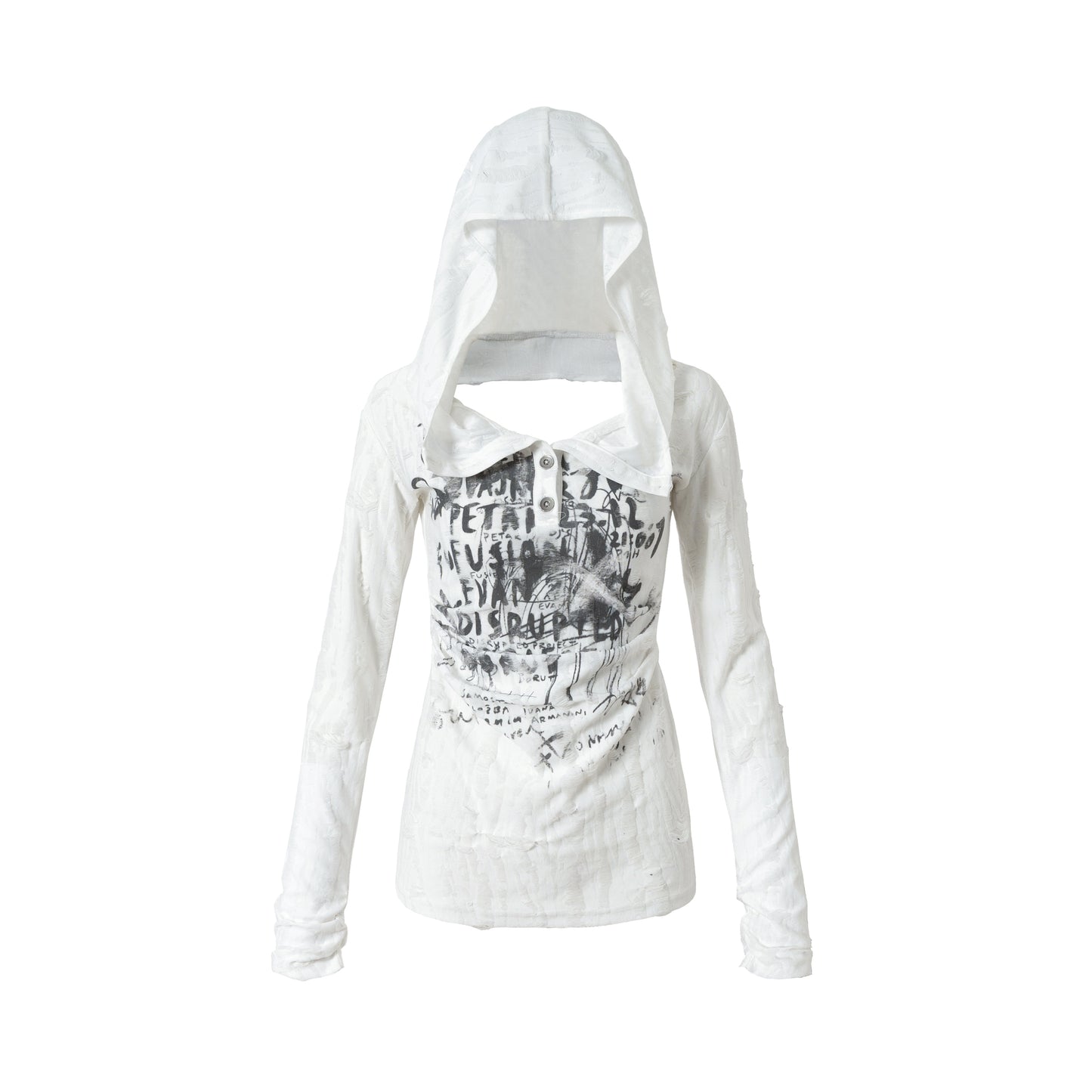 Vintage Punk Hooded Top