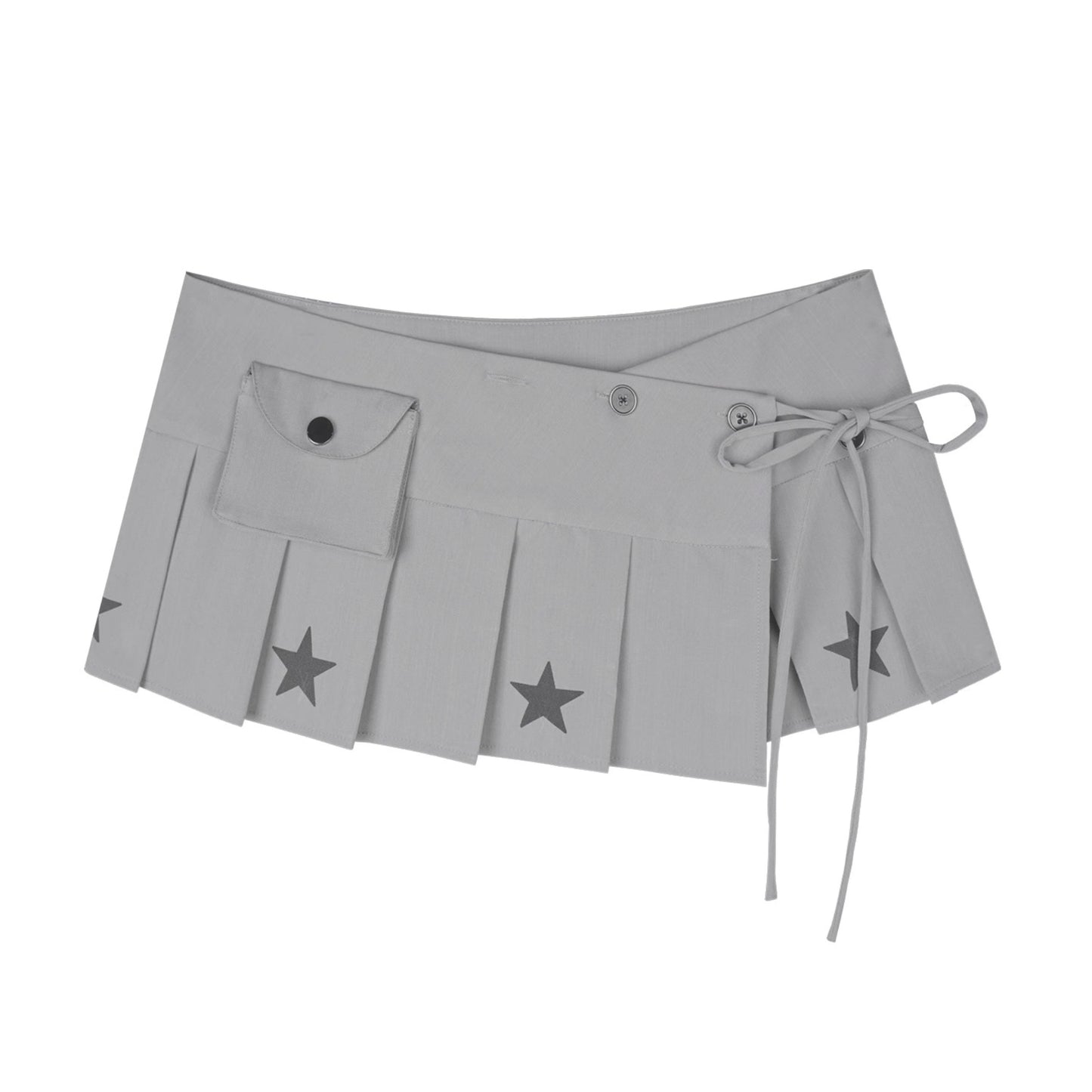 Dream Core Gray Stars Skirt