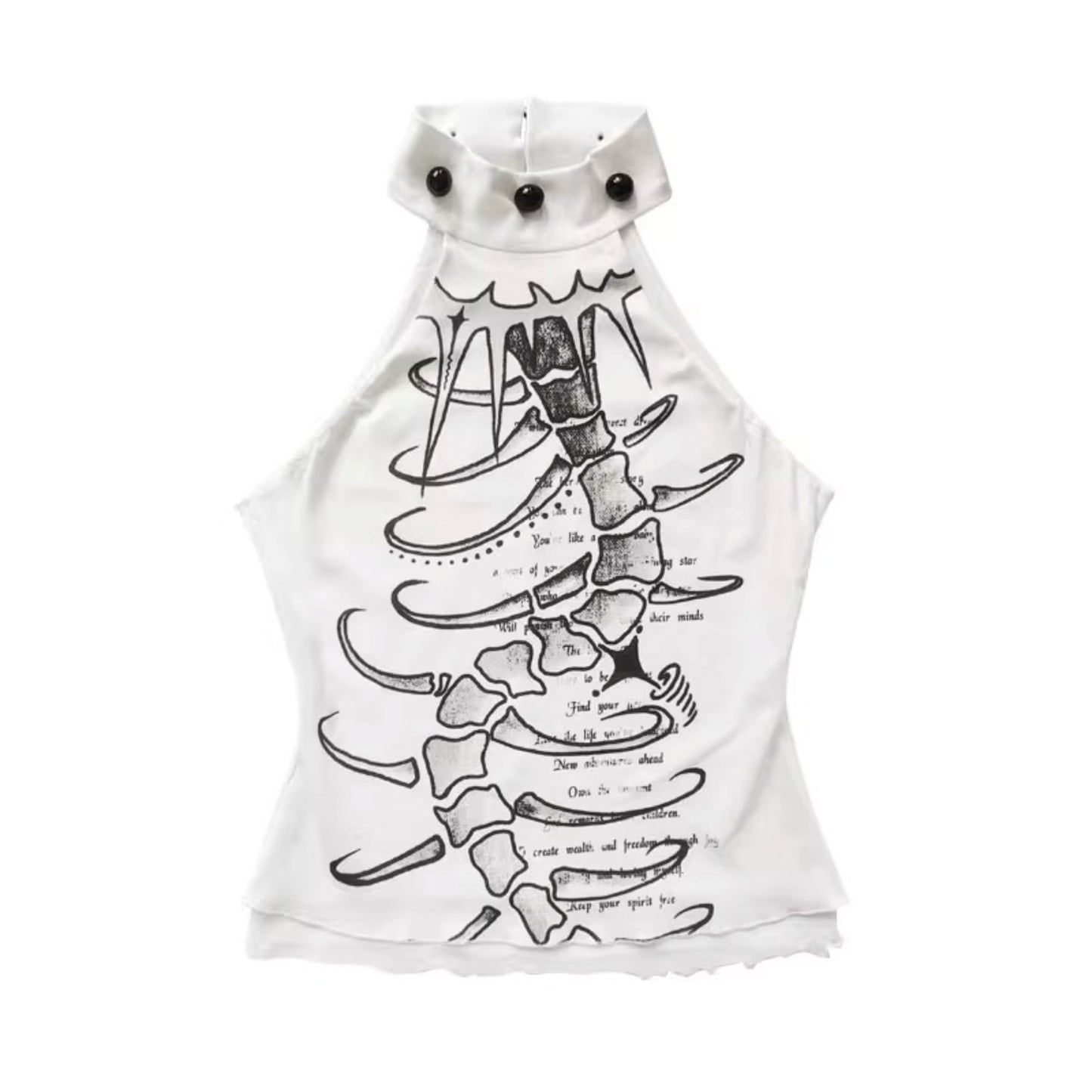 White Halterneck Top