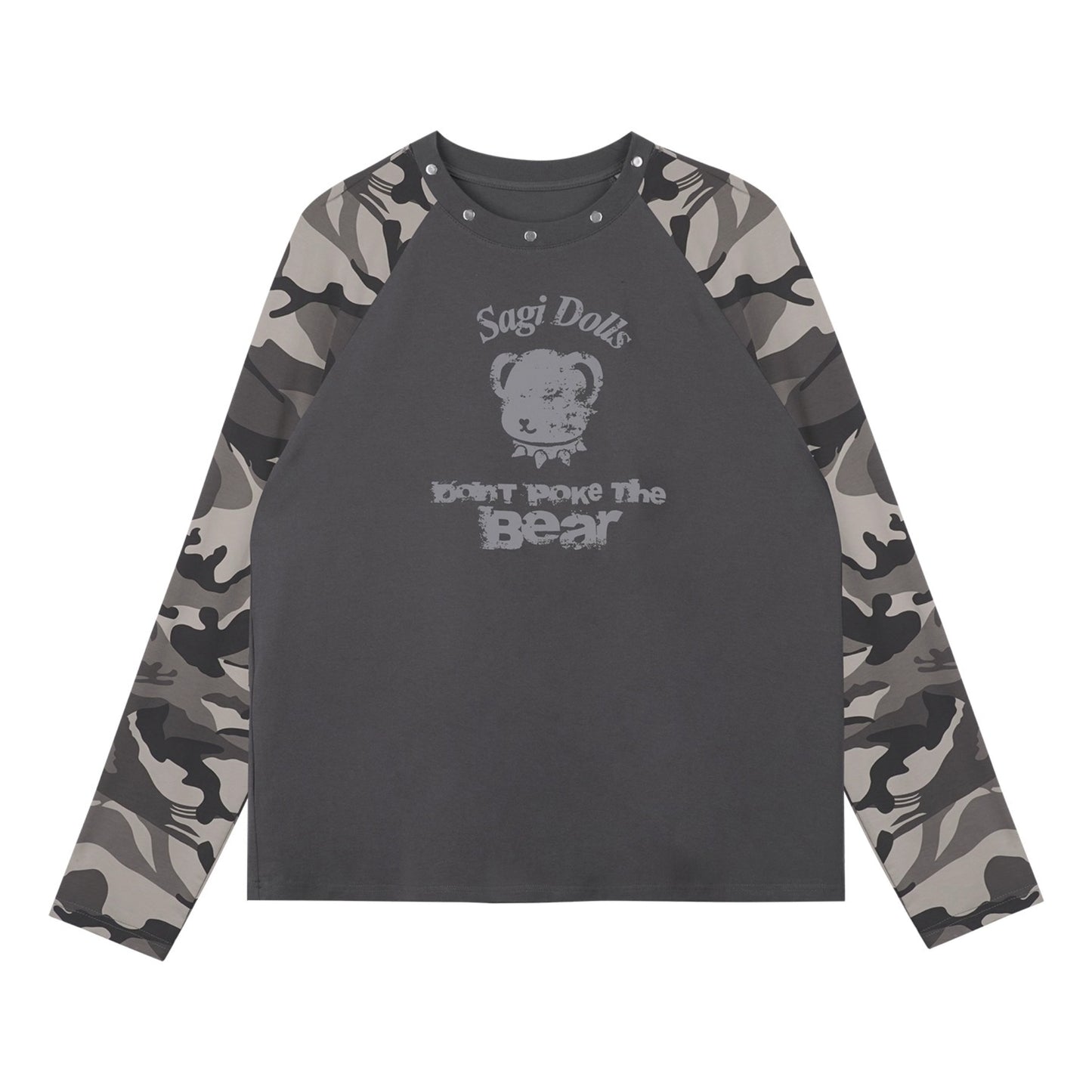 Camouflage Raglan Sleeve T-shirt