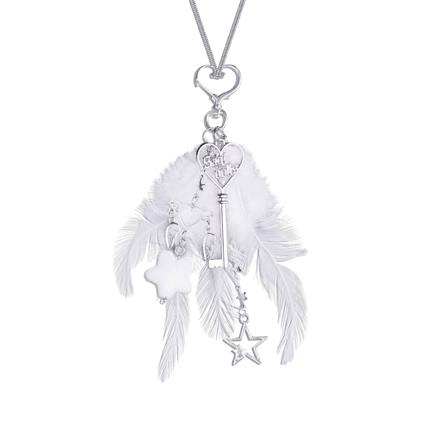 Angel Feather Key Pendant