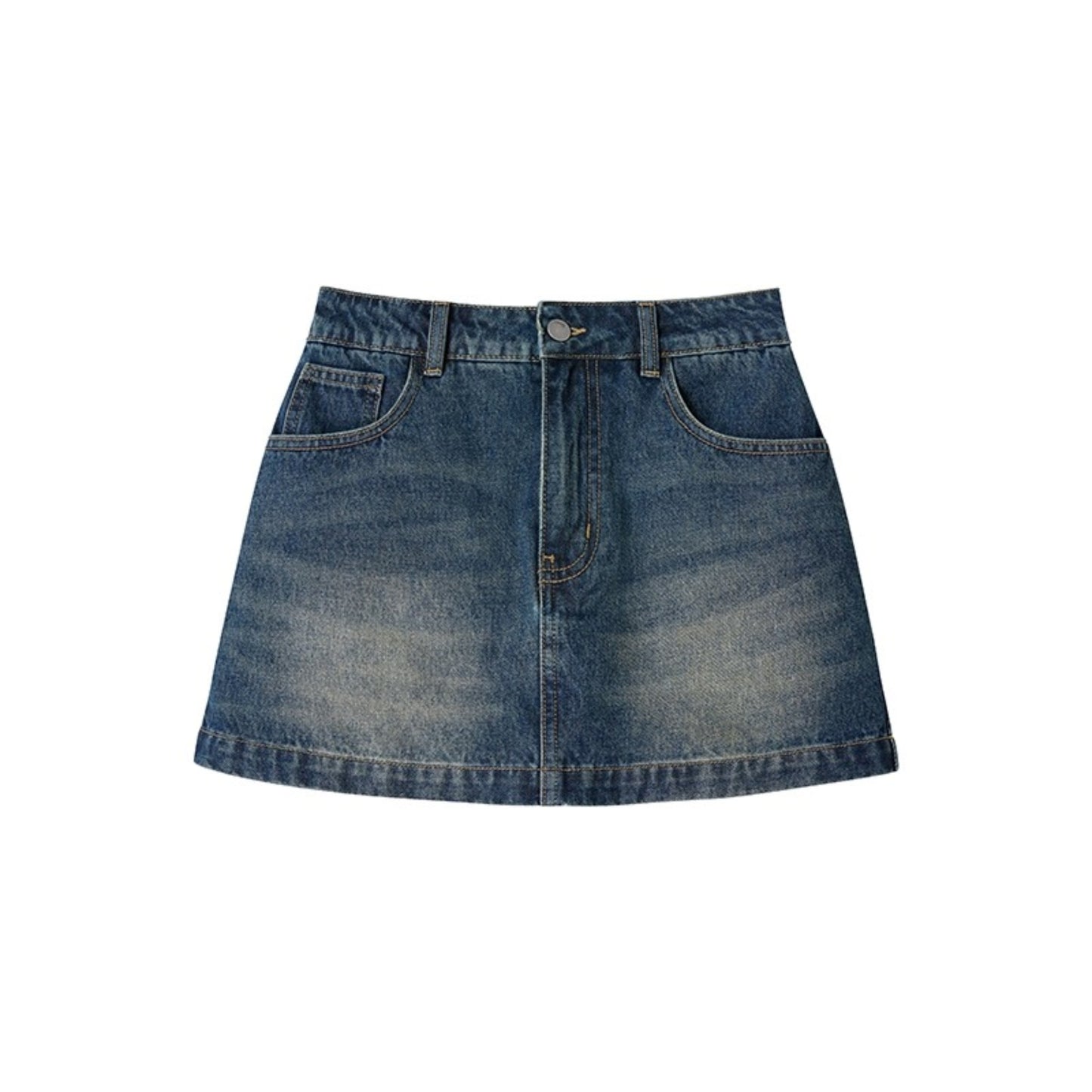 Vintage A-Line High-Waisted Slim Skirt