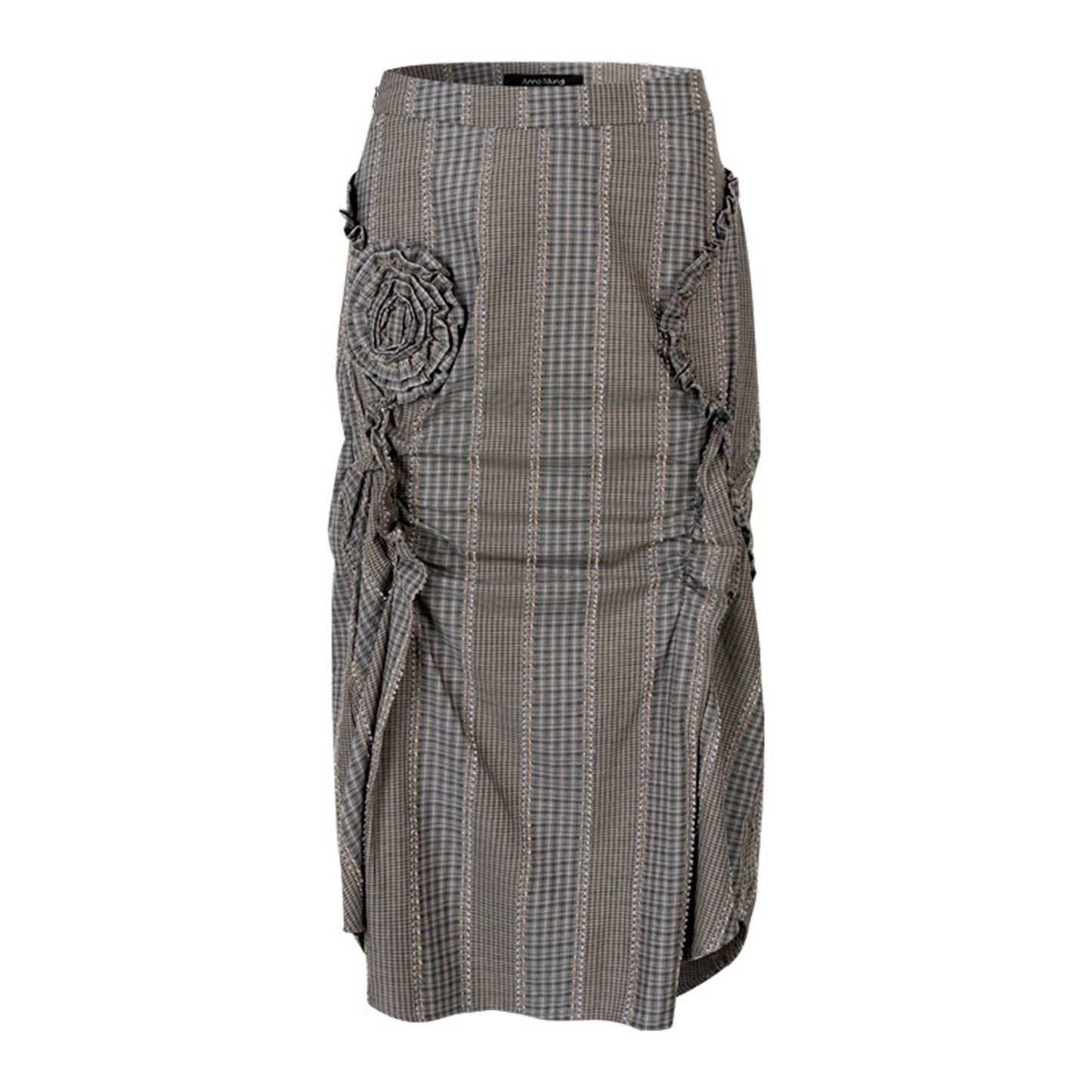 Petal Plaid Flower Shirt Set-Up