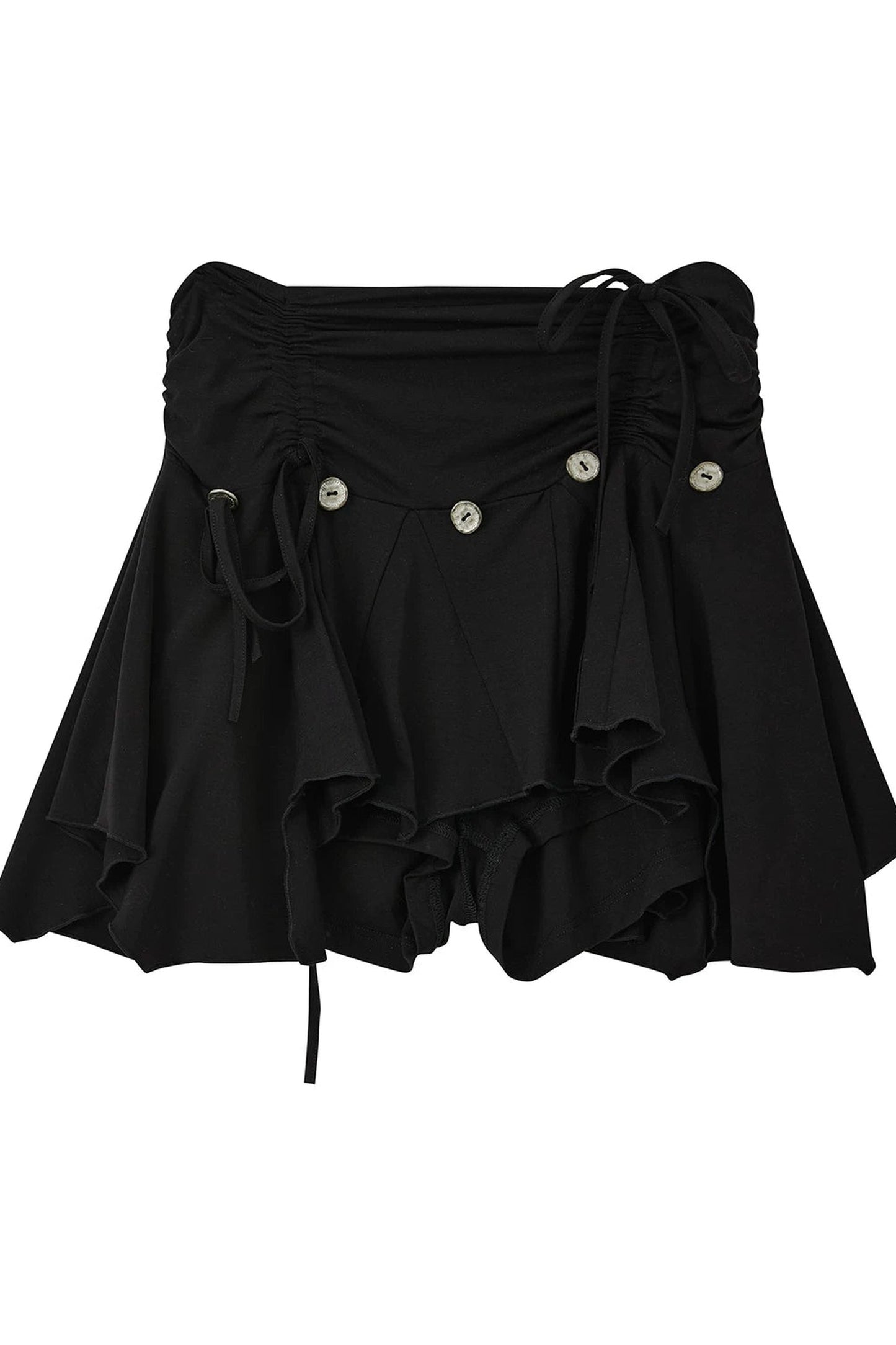 Sweet and Cool A-Line Black Short Skirt