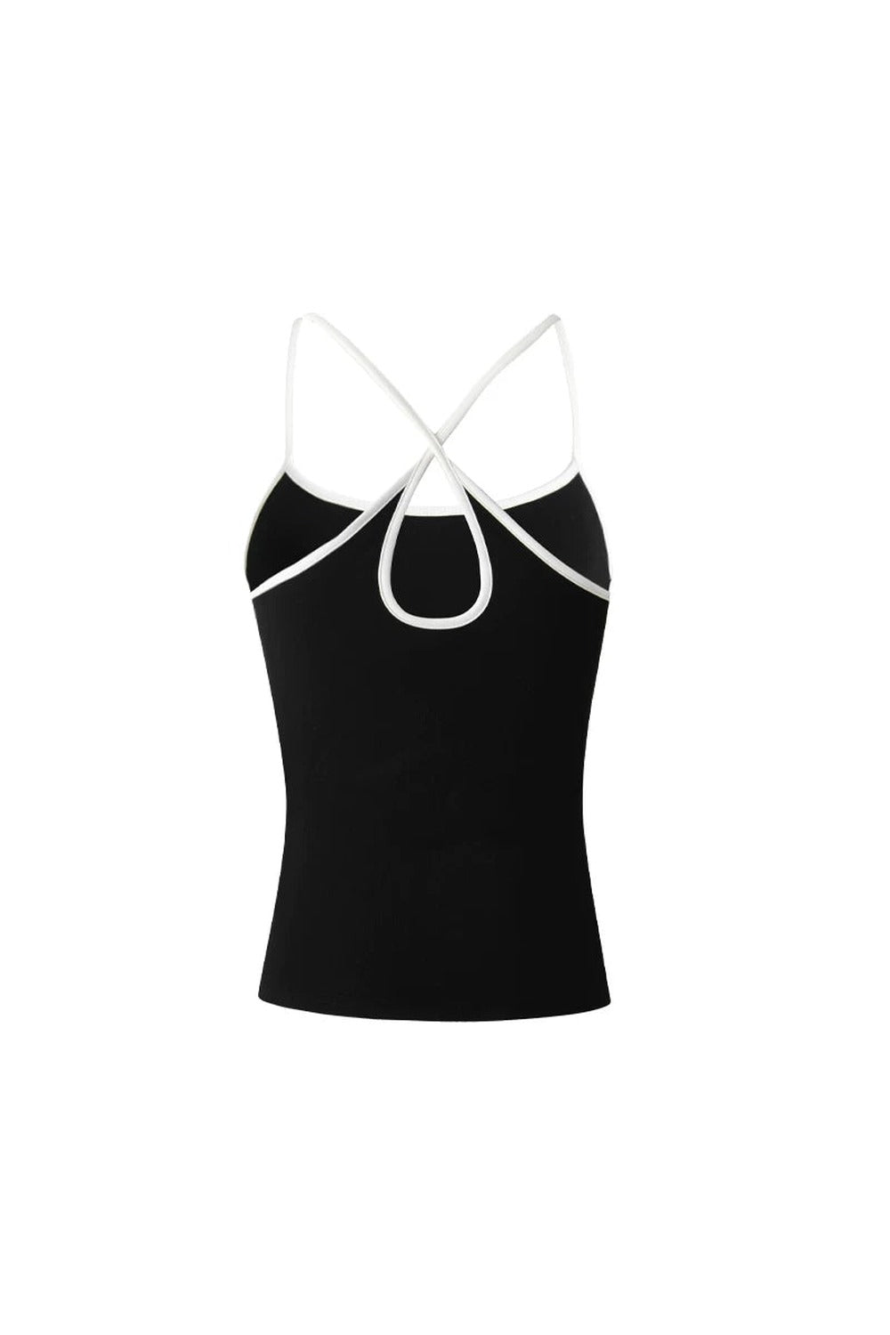 Camisole a goccia con schiena incrociata