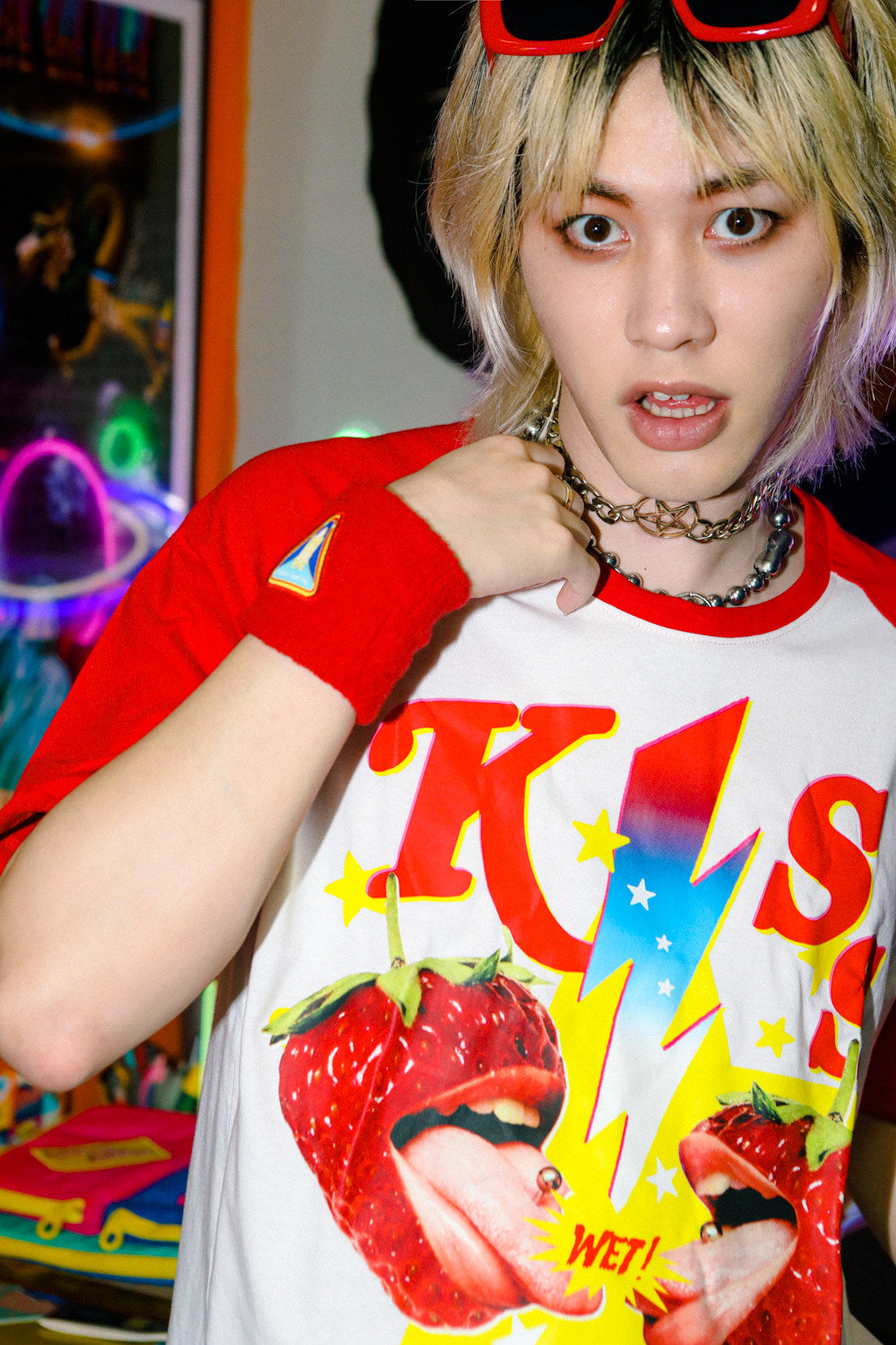 Retro Punk Raglan T-Shirt