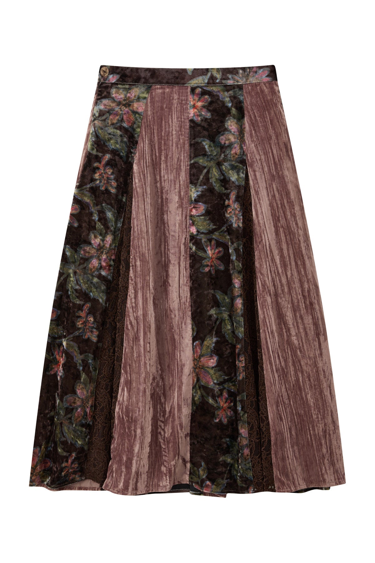 Velvet Lace A-Line Skirt