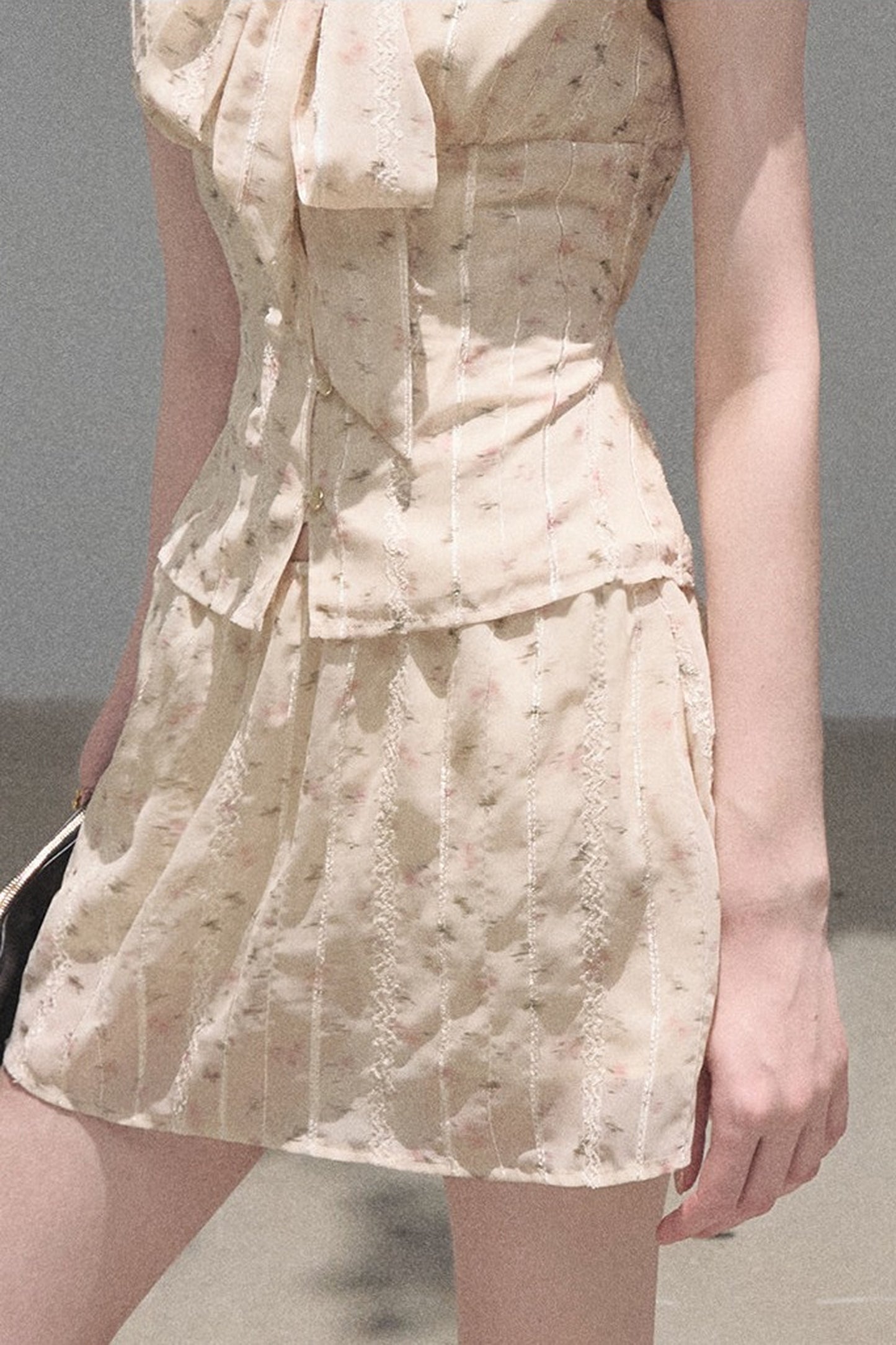 Horse Chestnut Floral Top and Skirt Set