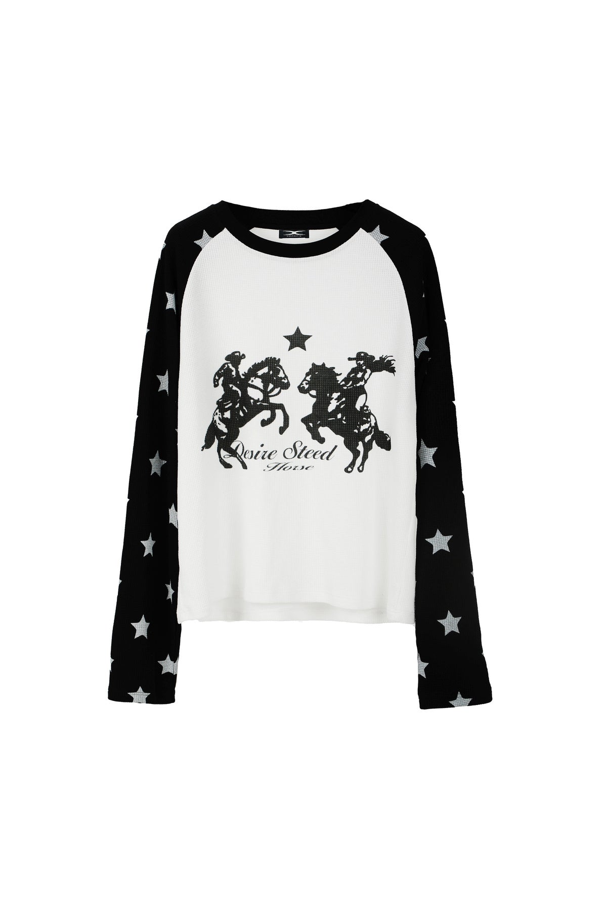 Raglan-T-Shirt mit Ritterturnier-Print und Stern