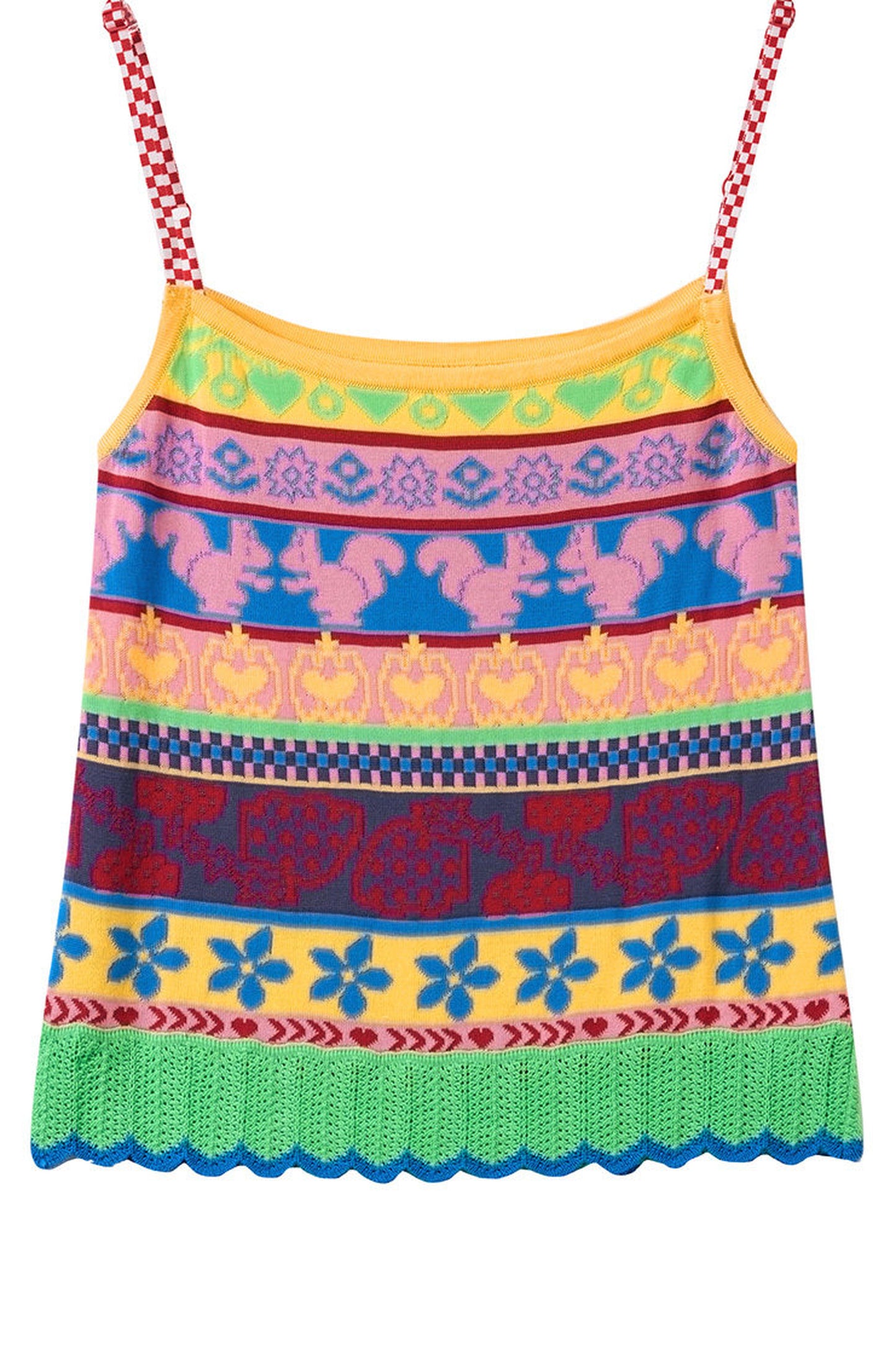 Caraco en maille géométrique Fair Isle
