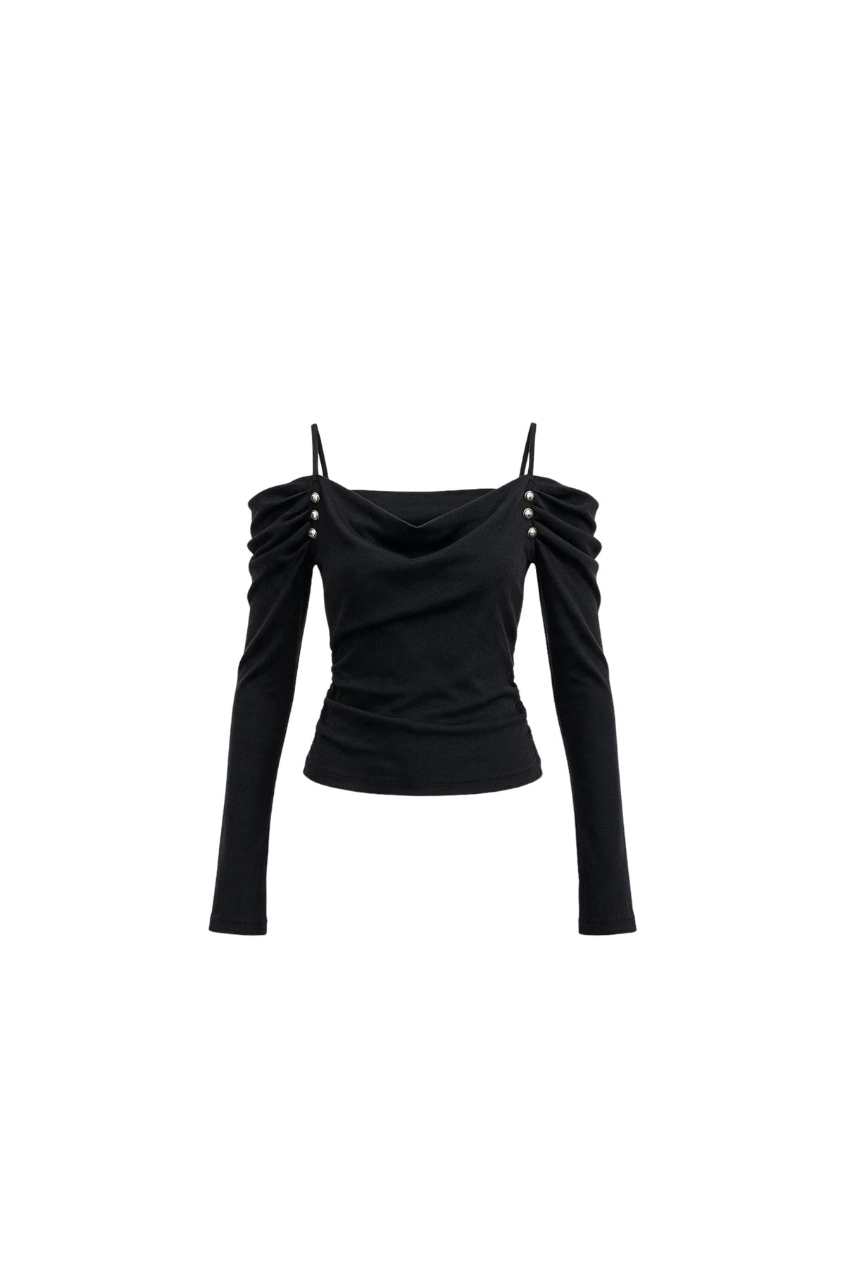Layered-Look Off-Shoulder Top