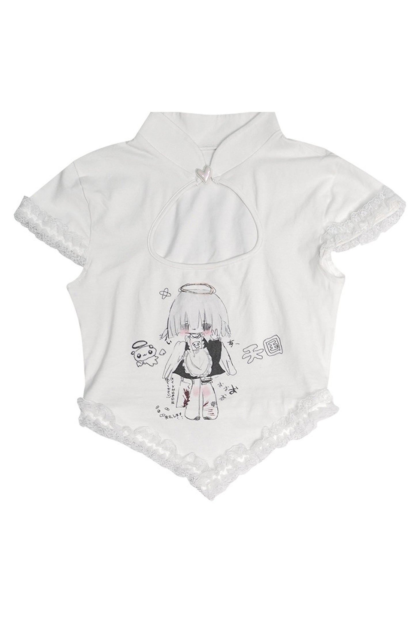 Heavenly Maid Heart Cheongsam Top