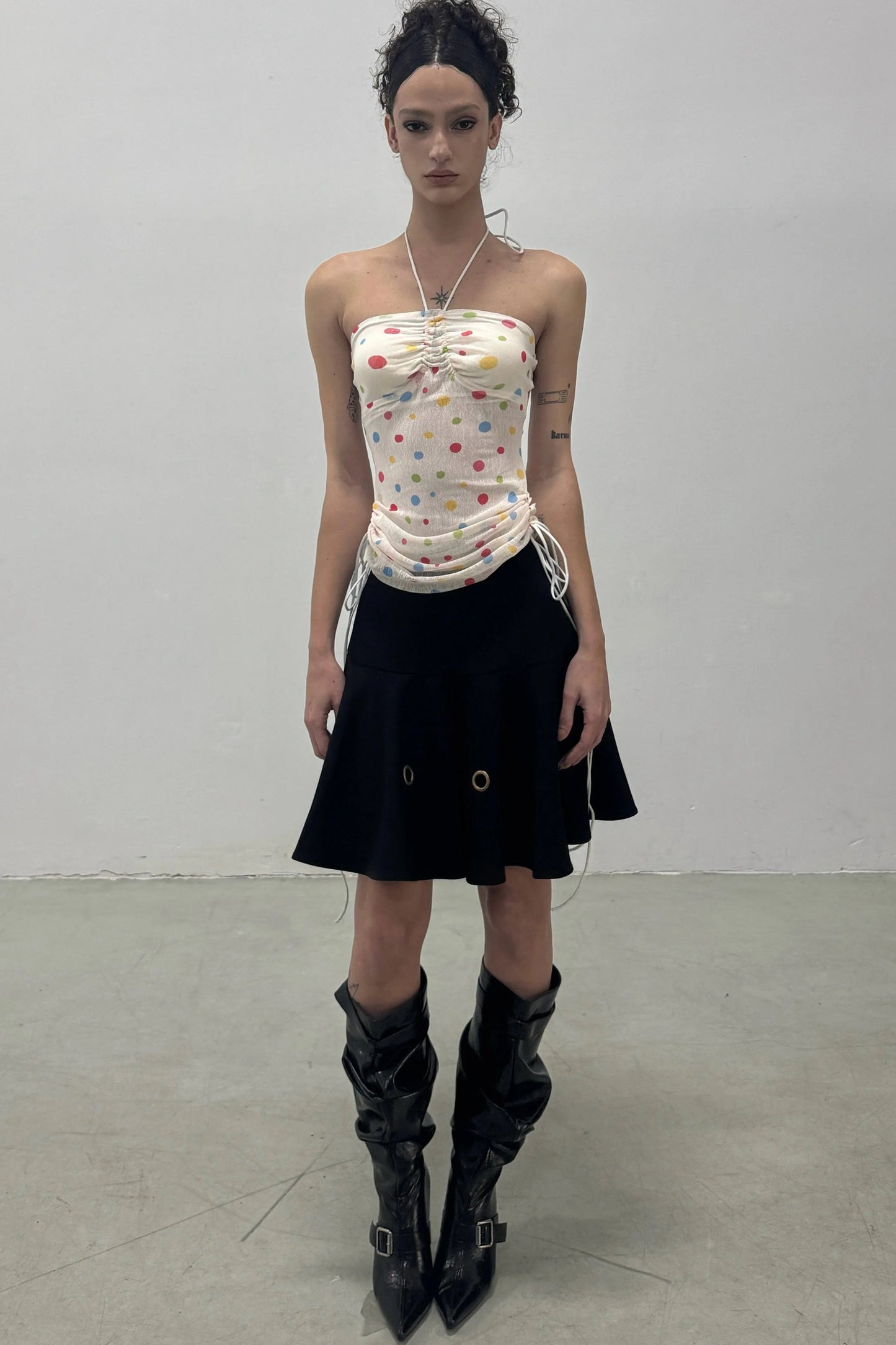 Rayon Ring A-Line Skirt