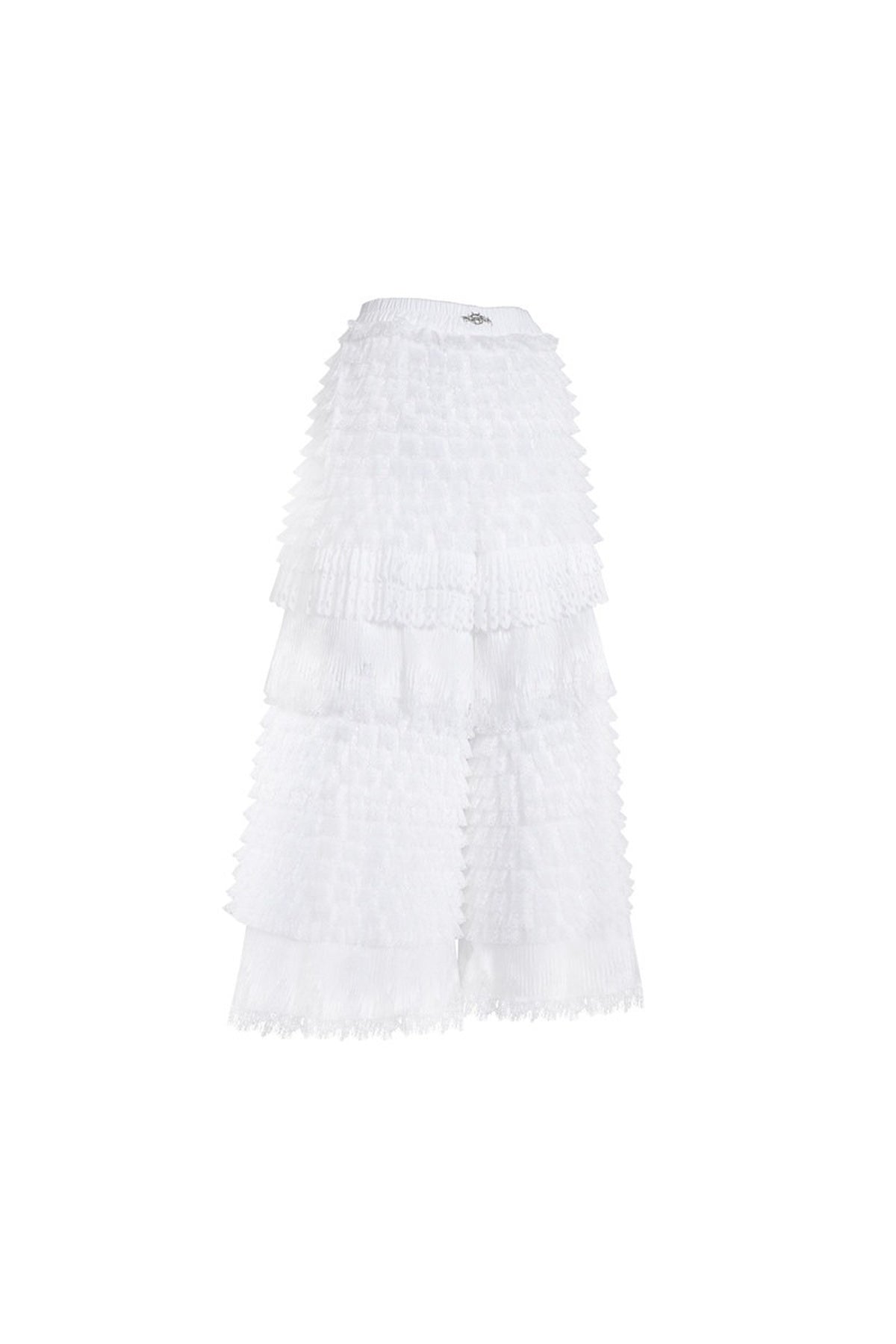 Detachable Layered Patchwork Lace Loose Pants