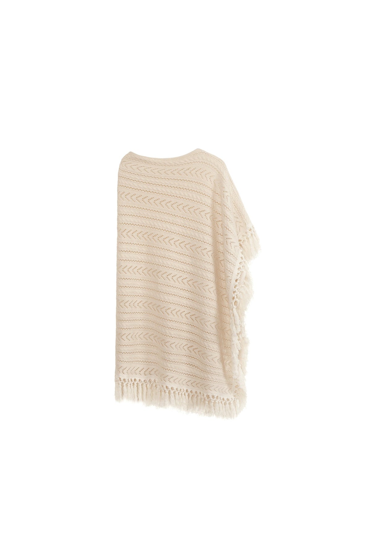 Tassel Knit Cape and Dress Set-Up
