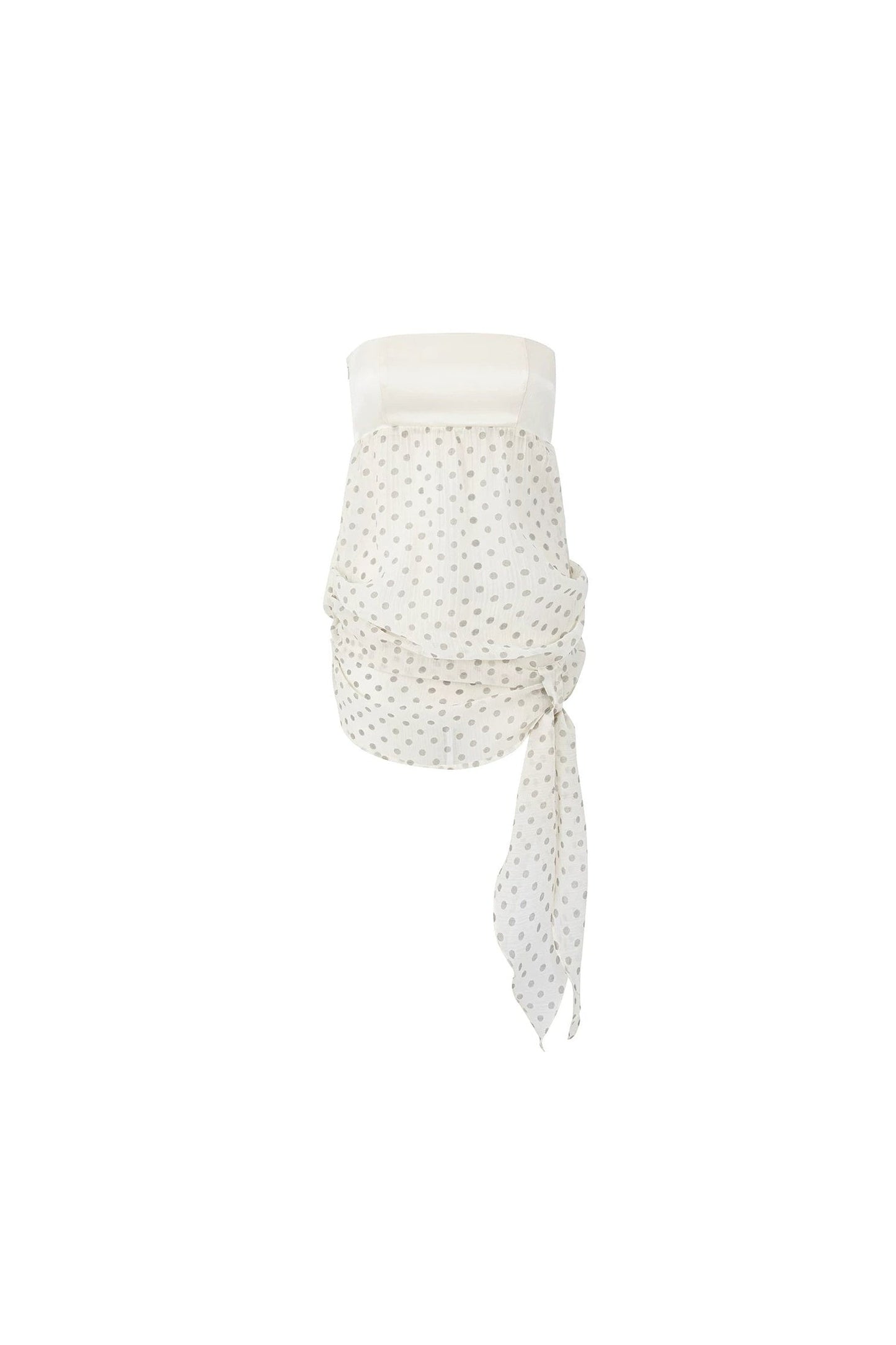 Tencel Satin Polka Dot Top