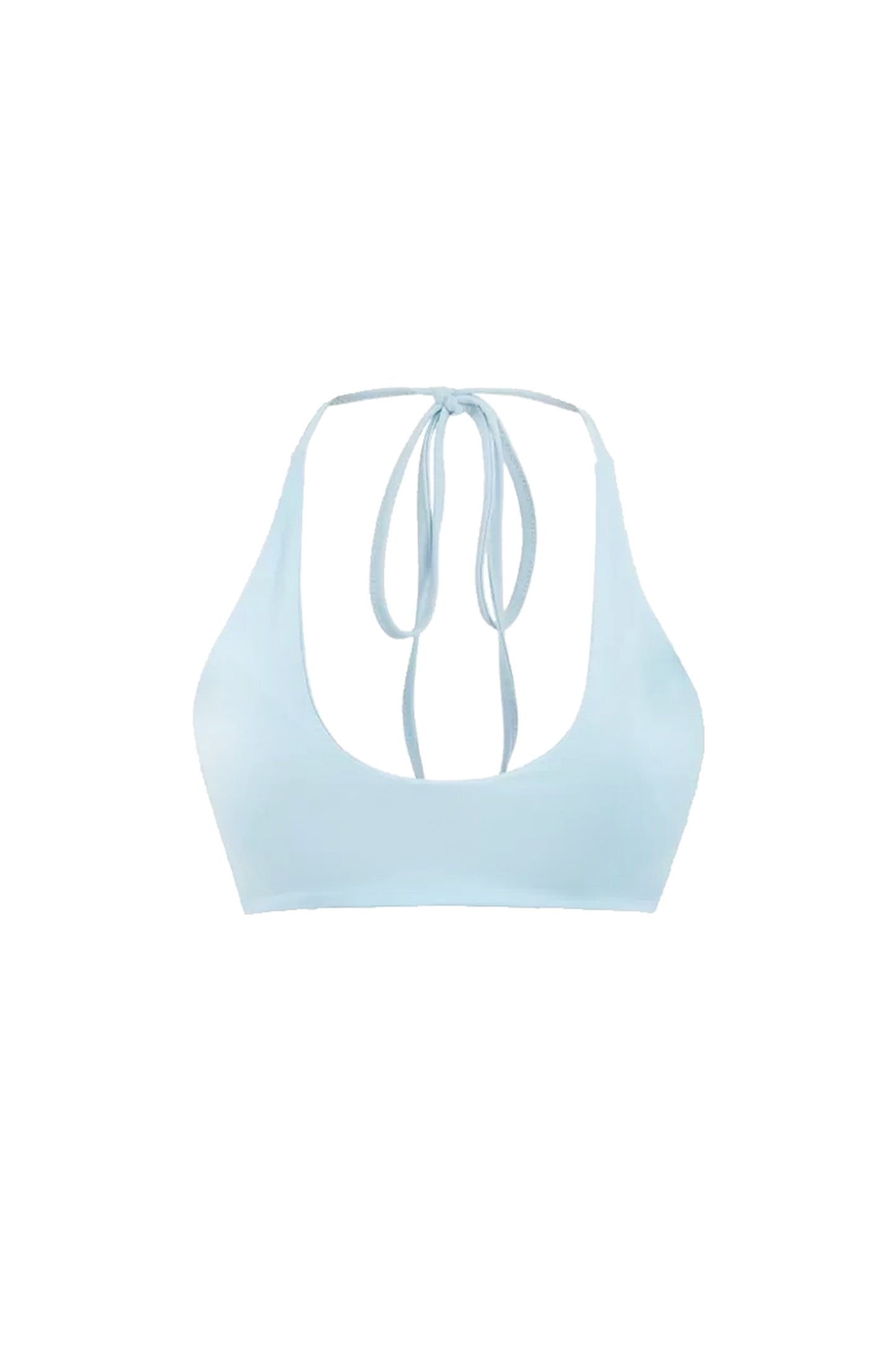 Solid Halter Neck Bra