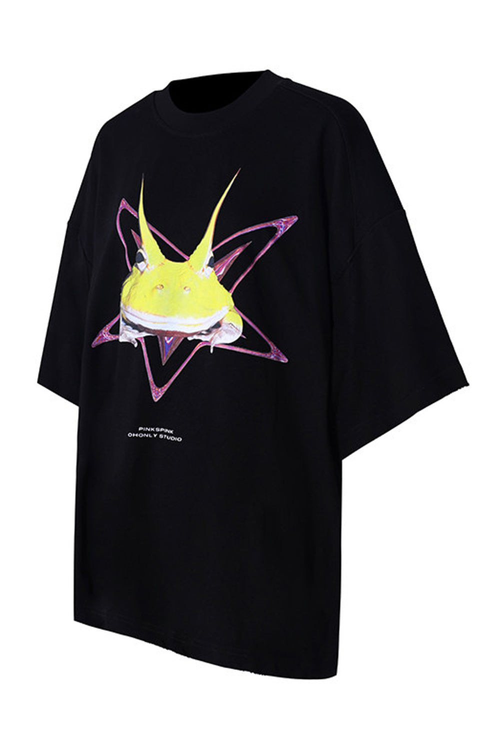Y3K Punk Horned Frog Print Blouse
