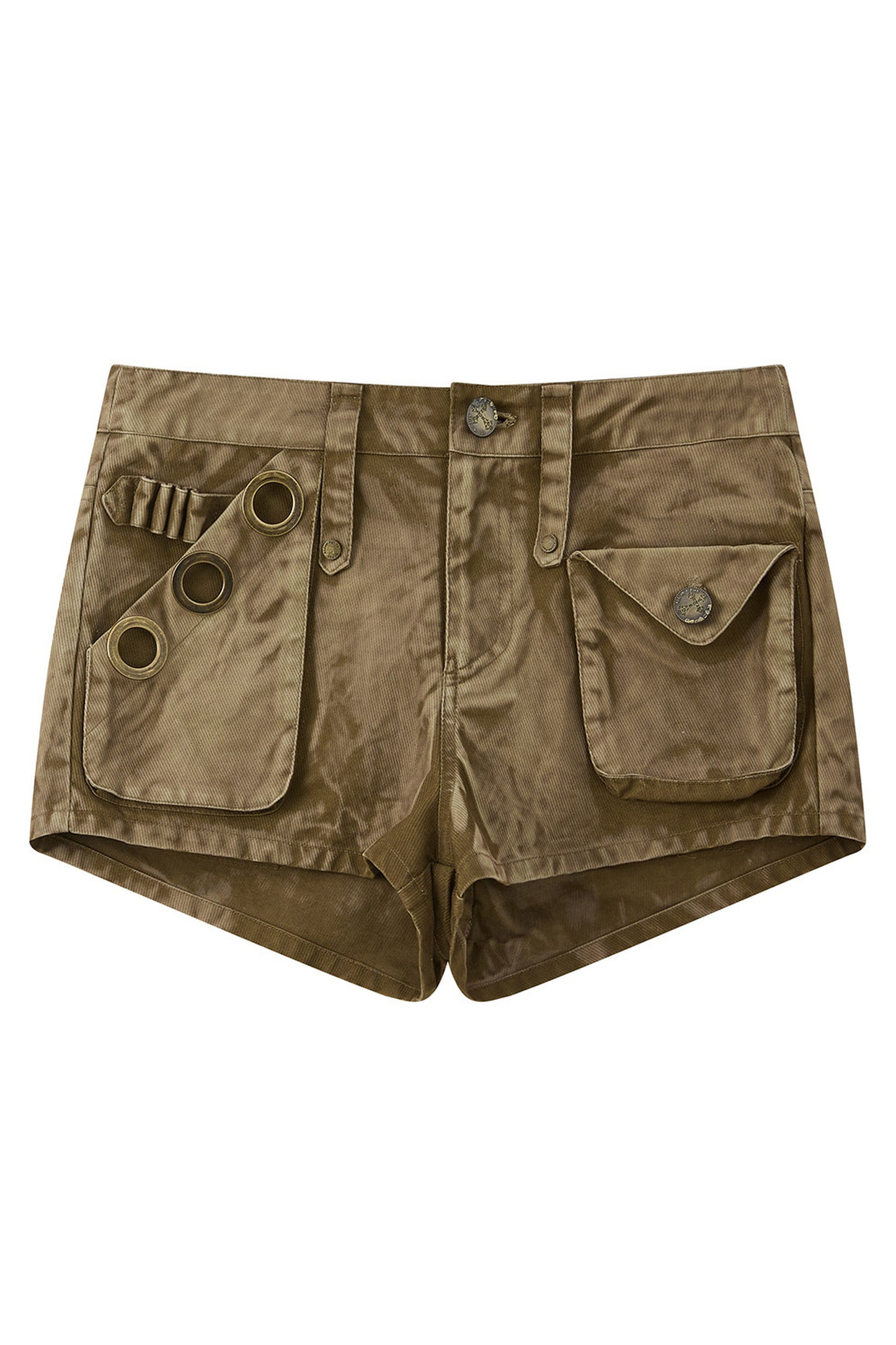 Retro-Batik-Shorts in schmaler Passform