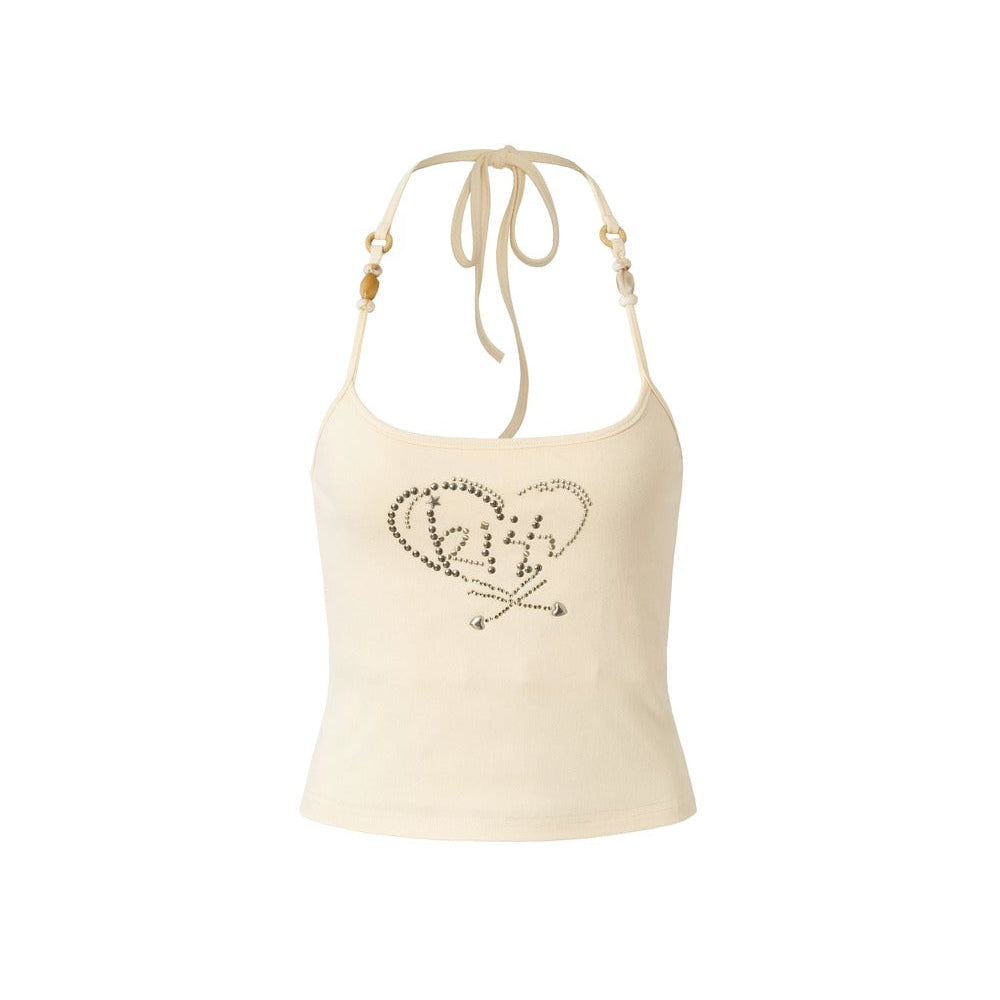 Hot-Stamped Diamond Heart Camisole