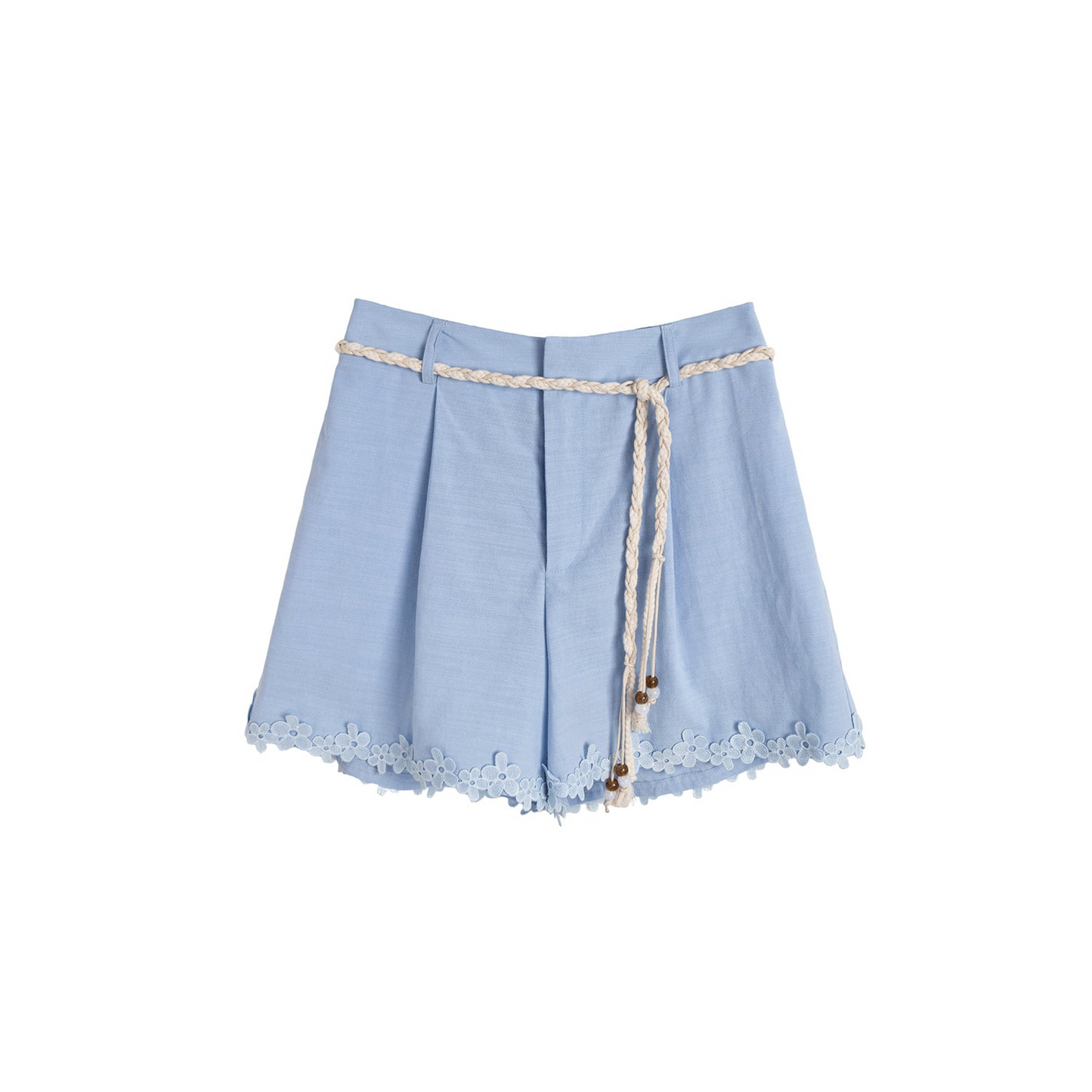 Tencel Lace Patchwork Shorts