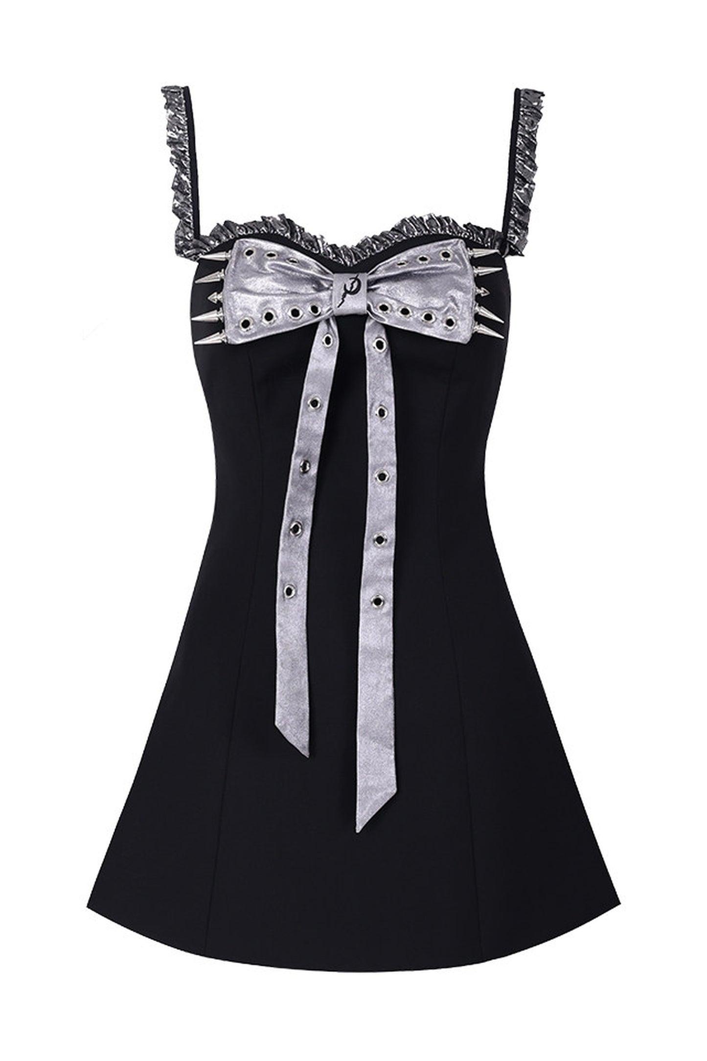 Rivet Bow A-Line Dress