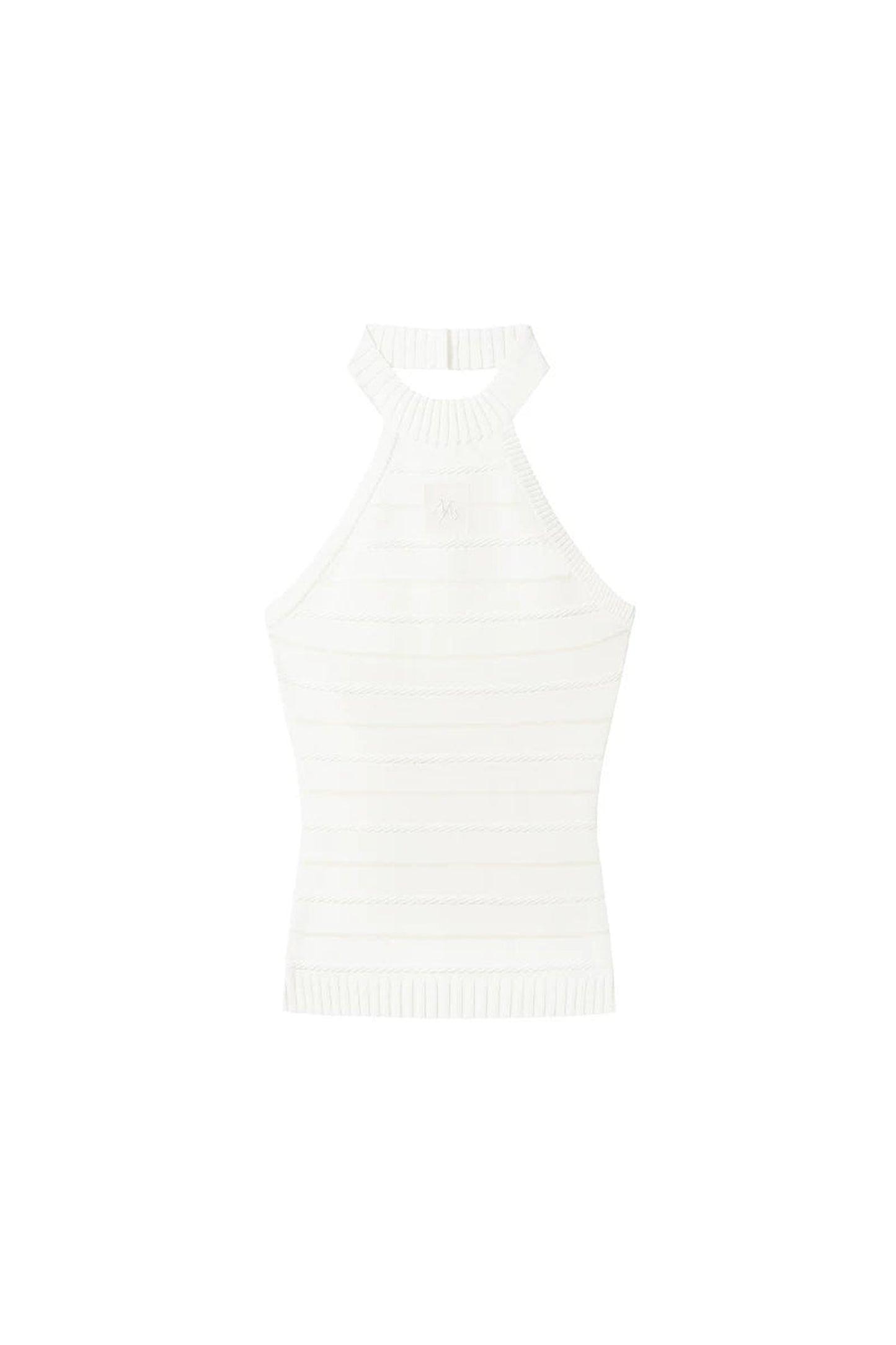 Stamp Pattern Organza Camisole Top