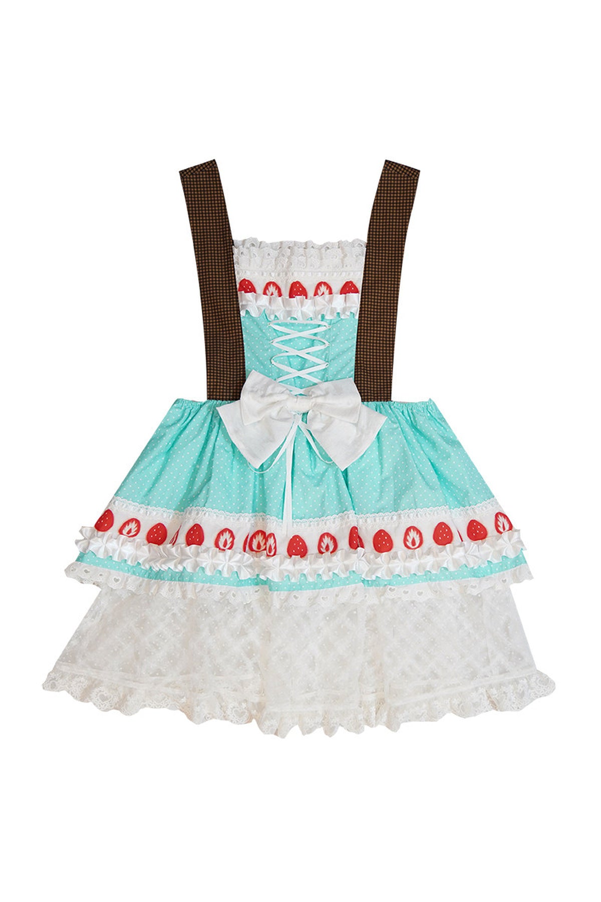 Strawberry Polka Dot Bow Tank Dress