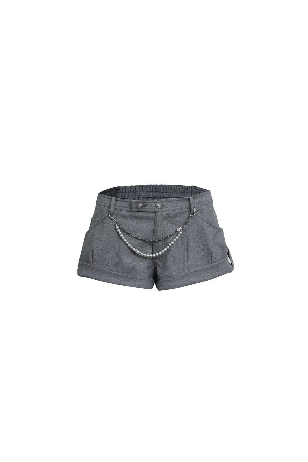 Retro Low-Rise Mini Anzugshorts