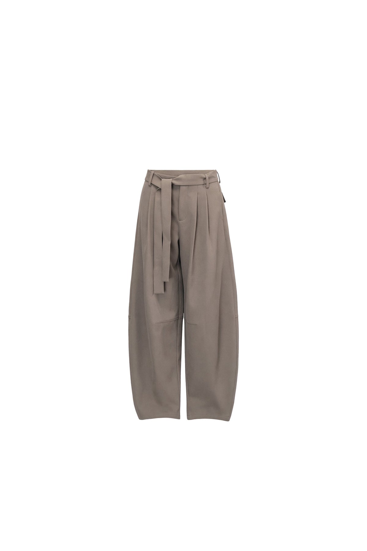 Tie-Belt Wide-Leg Pants