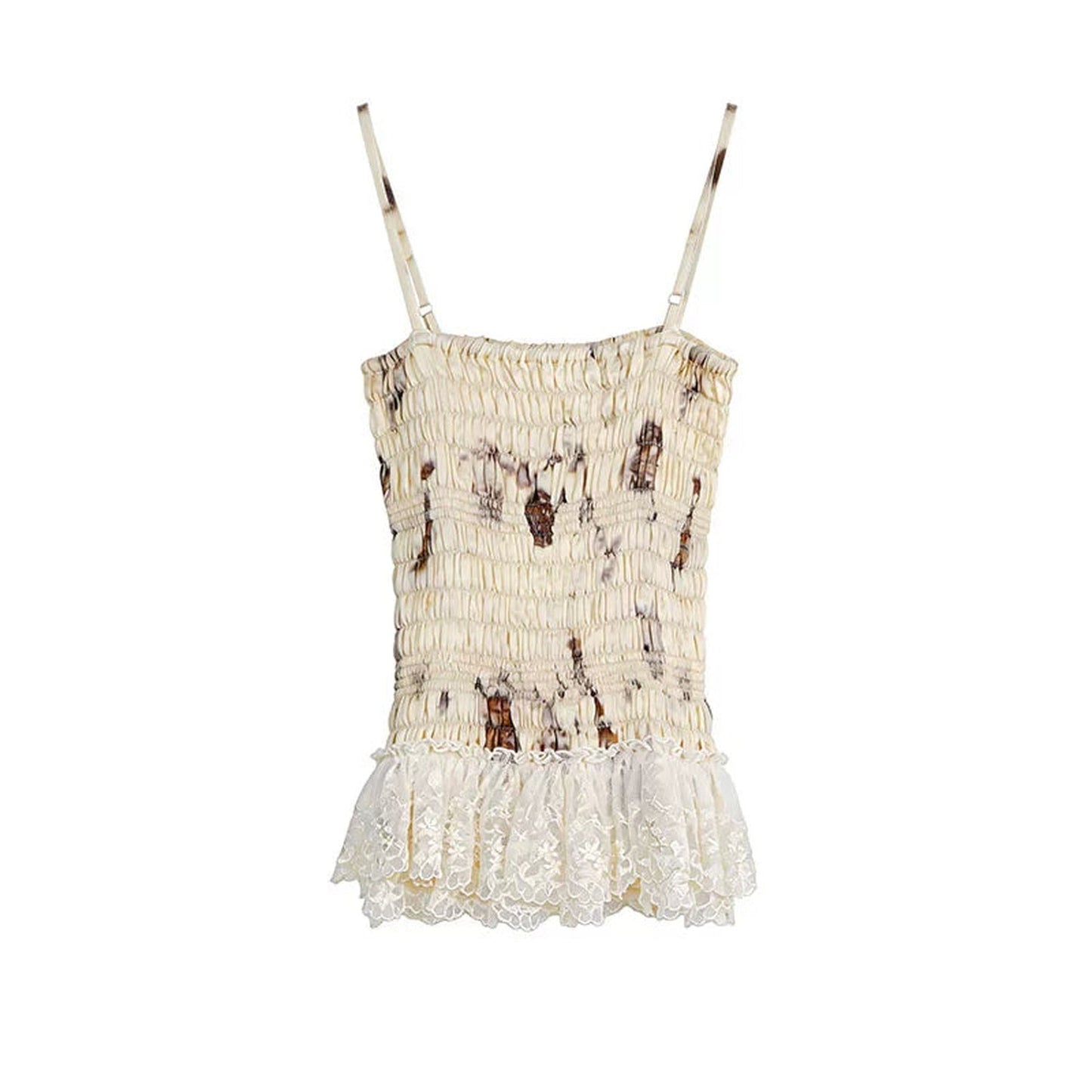 Silk Embroidered Lace Camisole