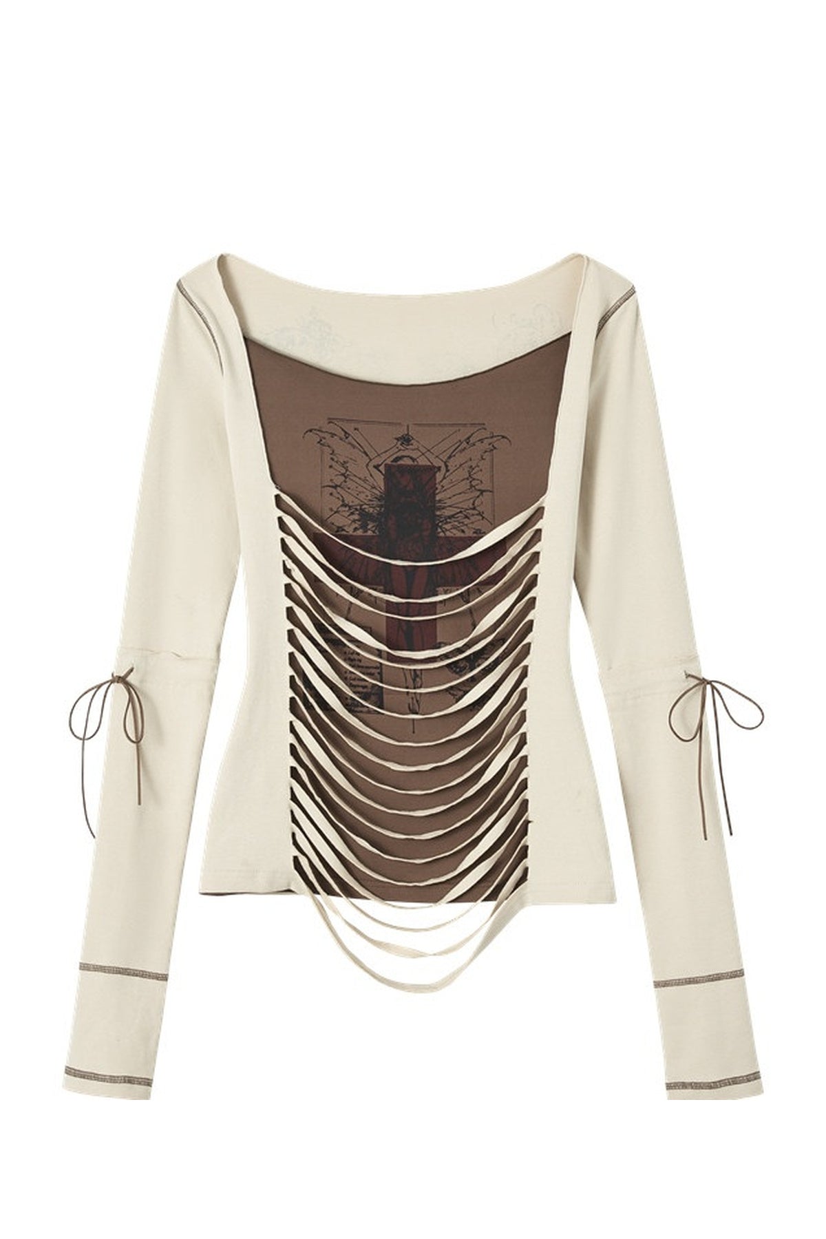 Reversible Striped Knit T-Shirt