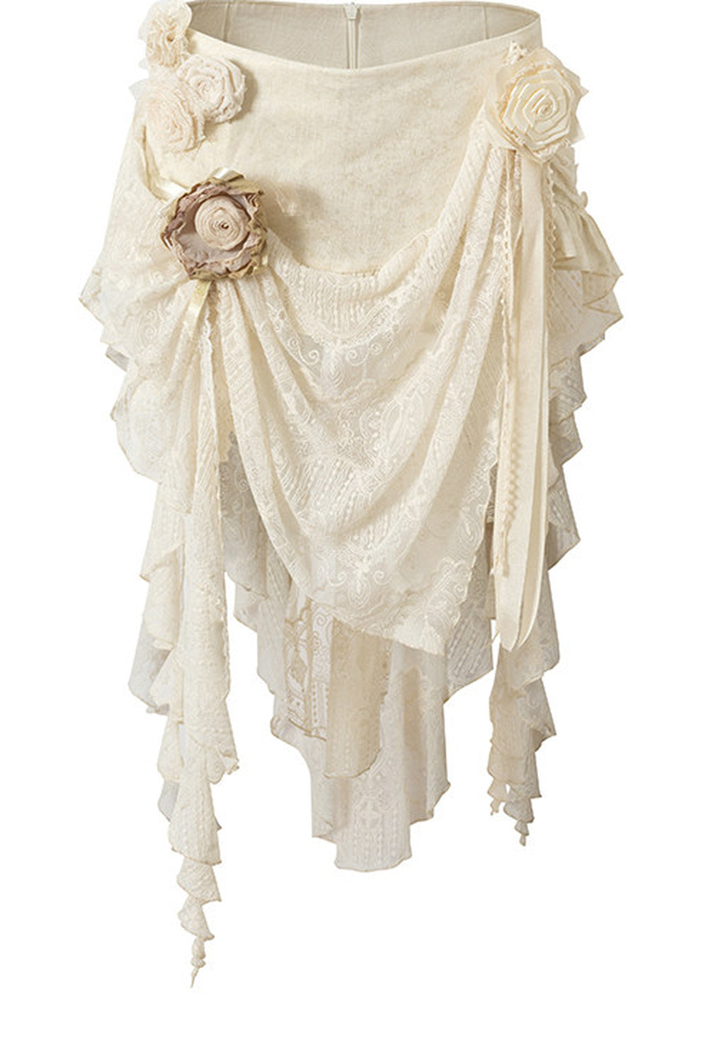Baroque Asymmetrical Fishtail Skirt