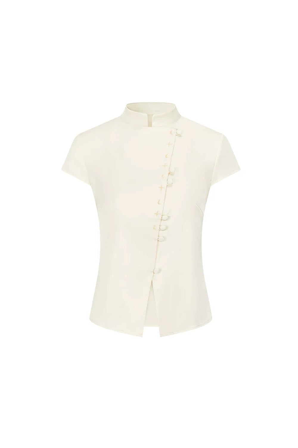 Plain Satin Embroidered Shirt
