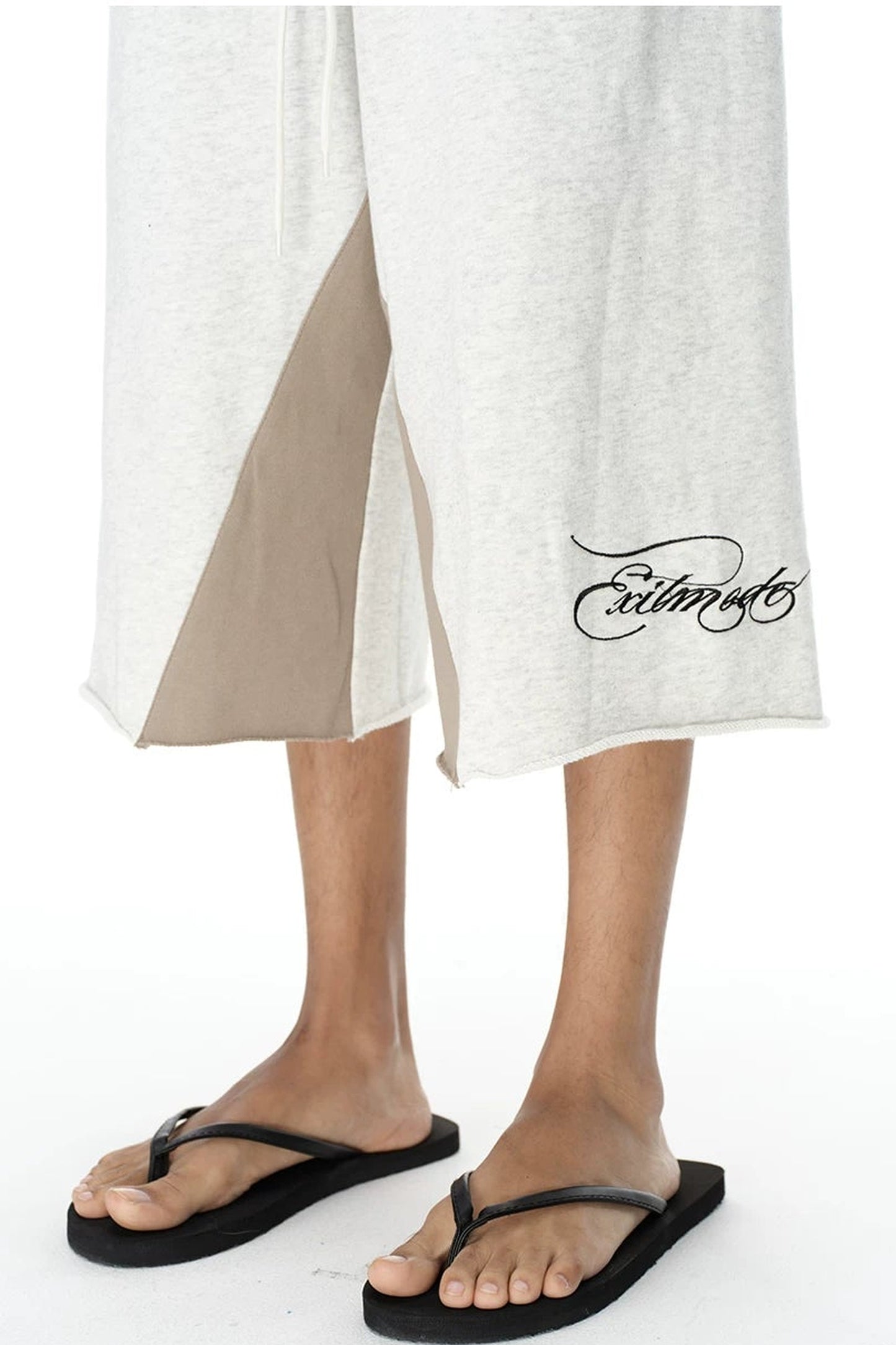 Double-Waist Plaid Patchwork Sweatpants