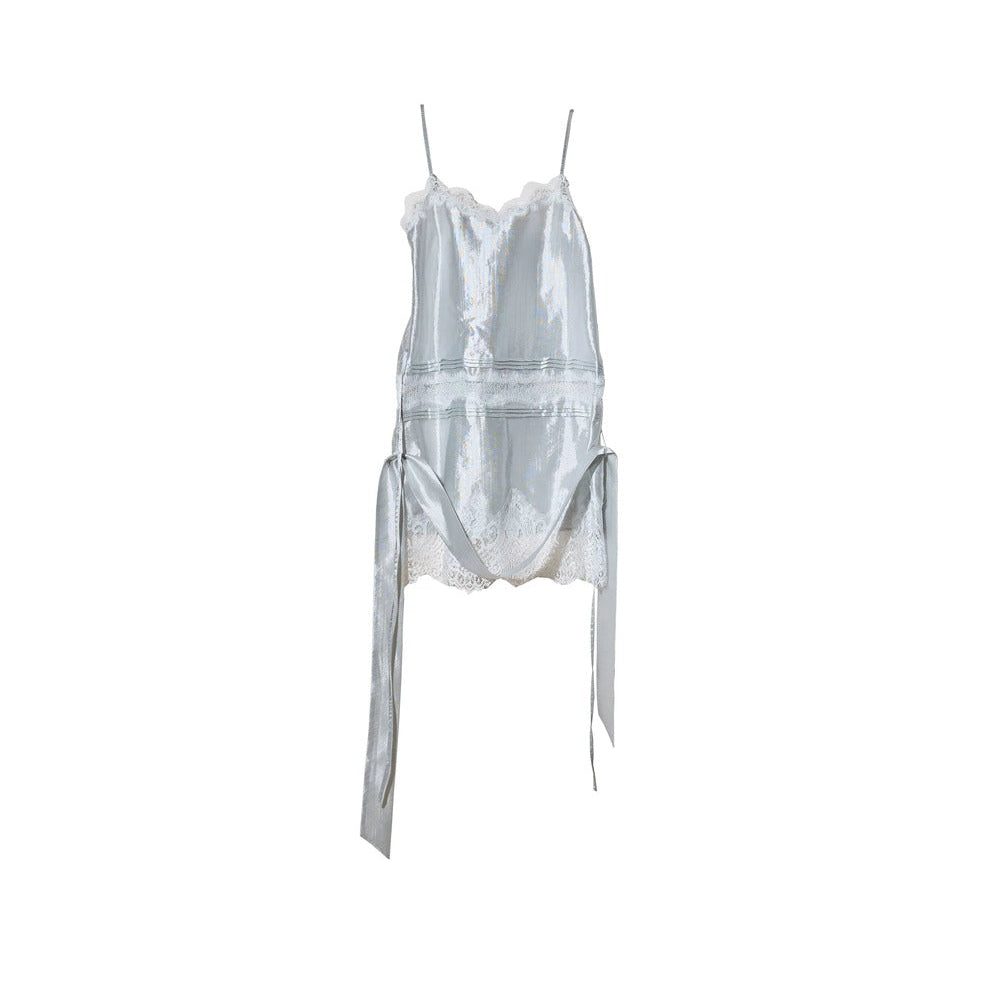 Sea Salt Satin Lace Camisole