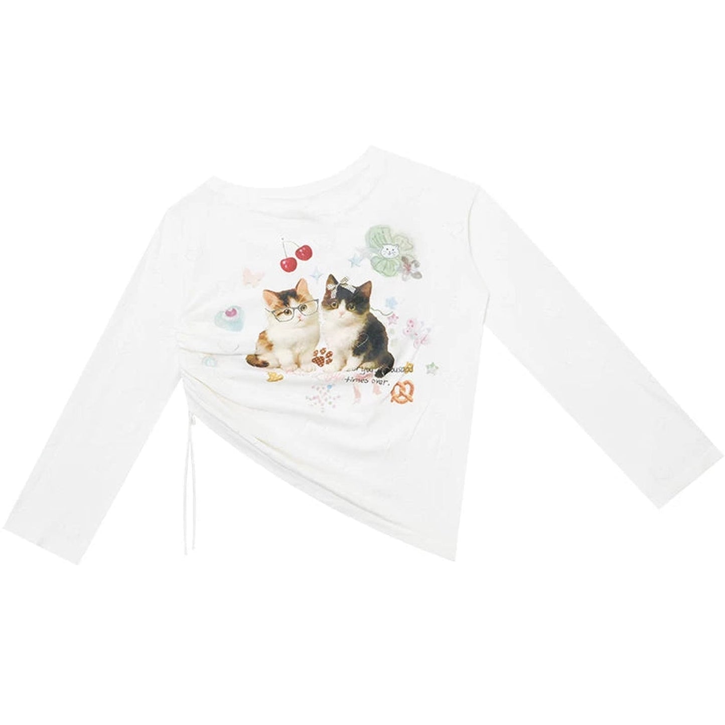 Cat Island Heart Cut-Out Blouse