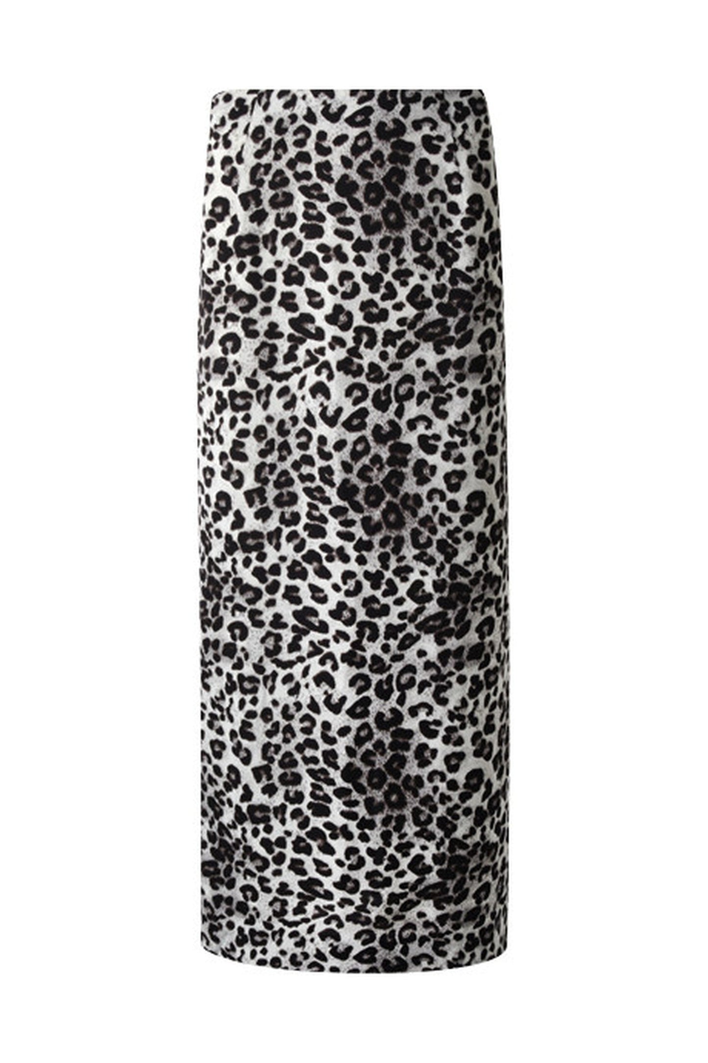 Snow Leopard Satin Wide-Leg Shorts