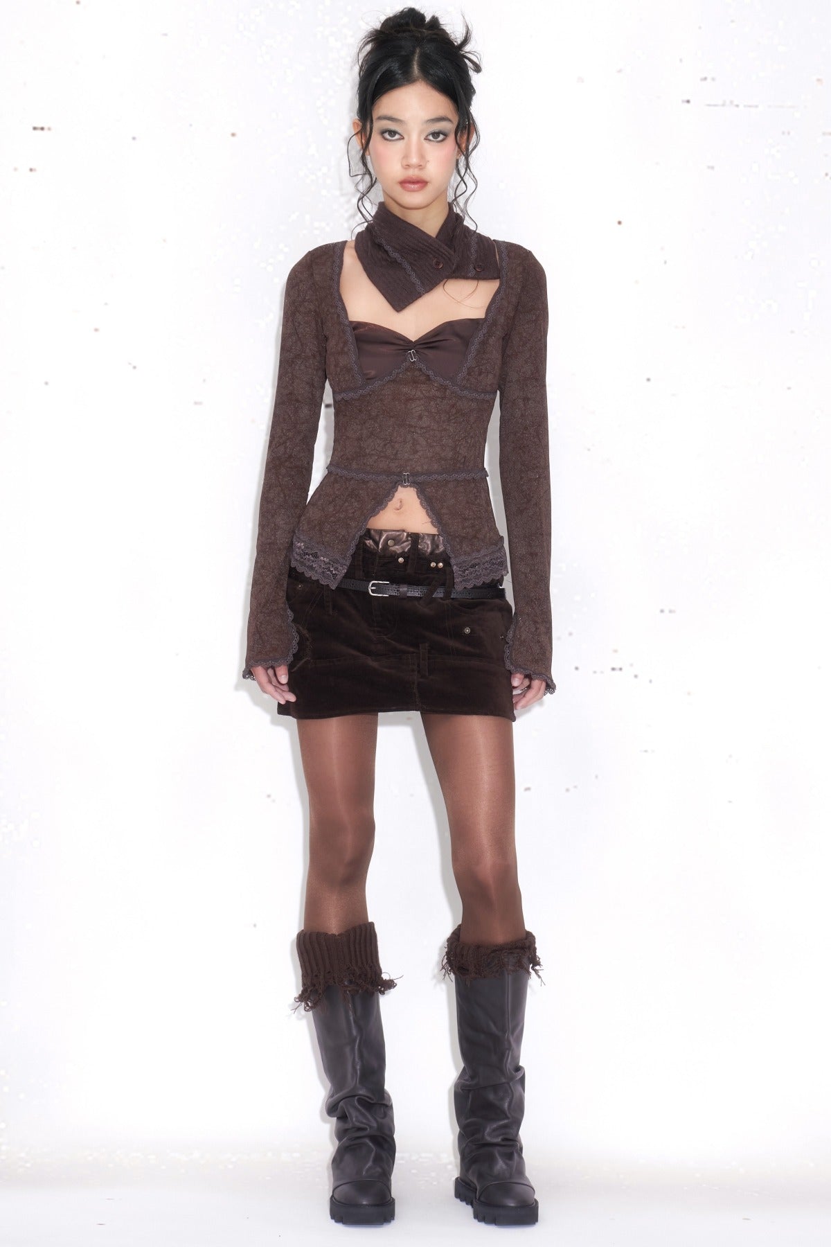 French Style Lace Long-Sleeve Top