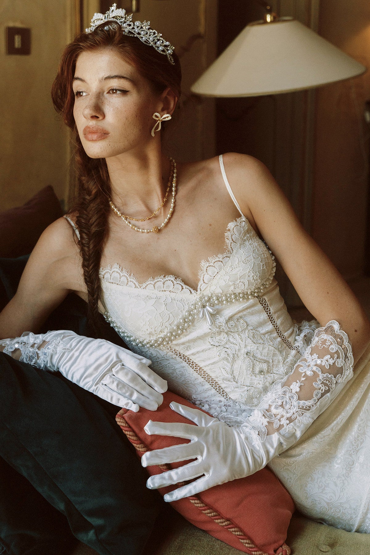 Lace Strap Mermaid Dress