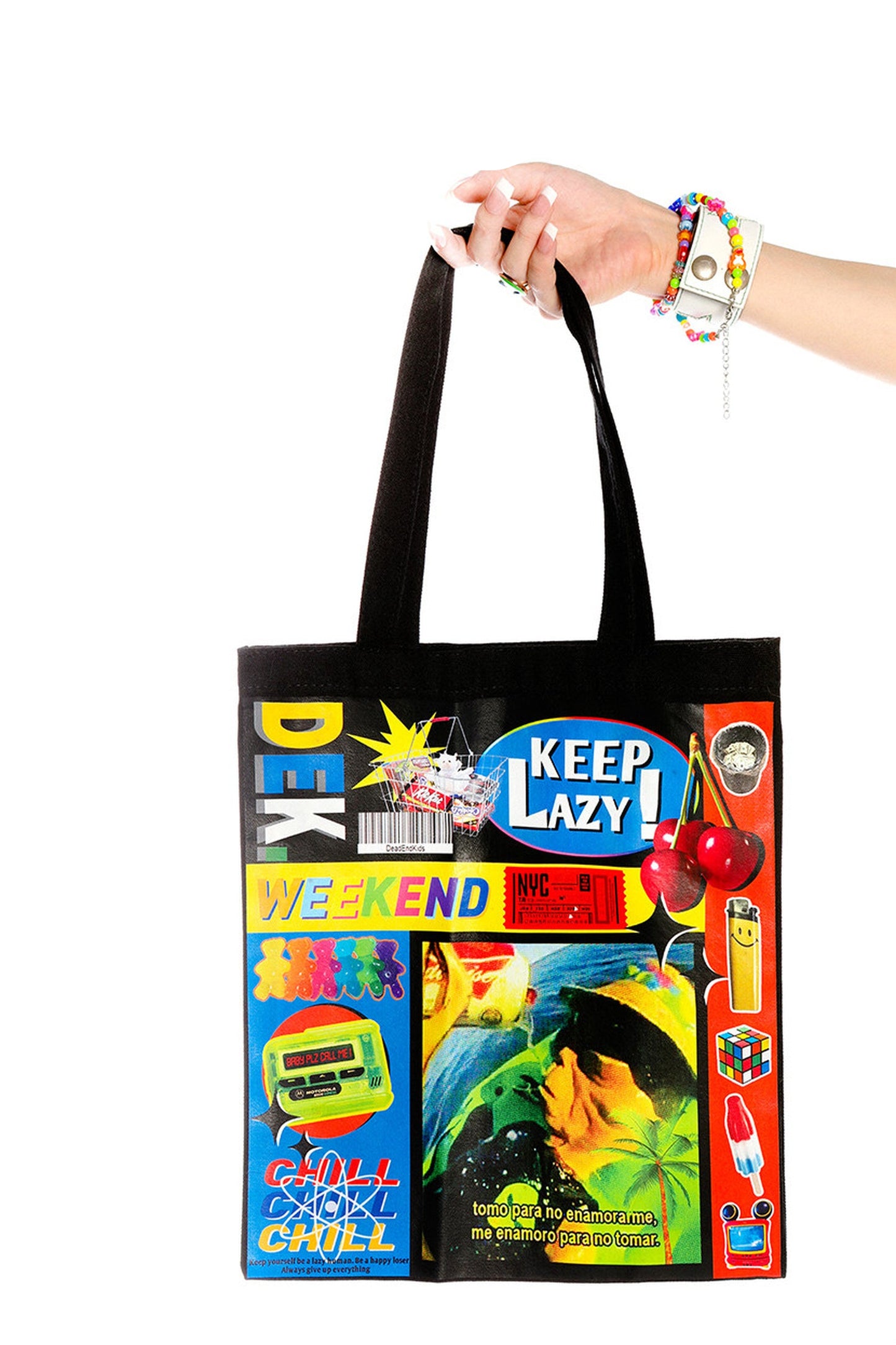 Colorful Canvas Shoulder Tote